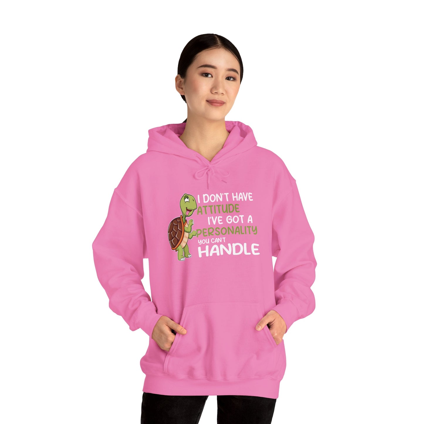 "A Personality You Can't Handle" Cozy Unisex Hooded Sweatshirt with Bold Print - Great for Reptile Lovers