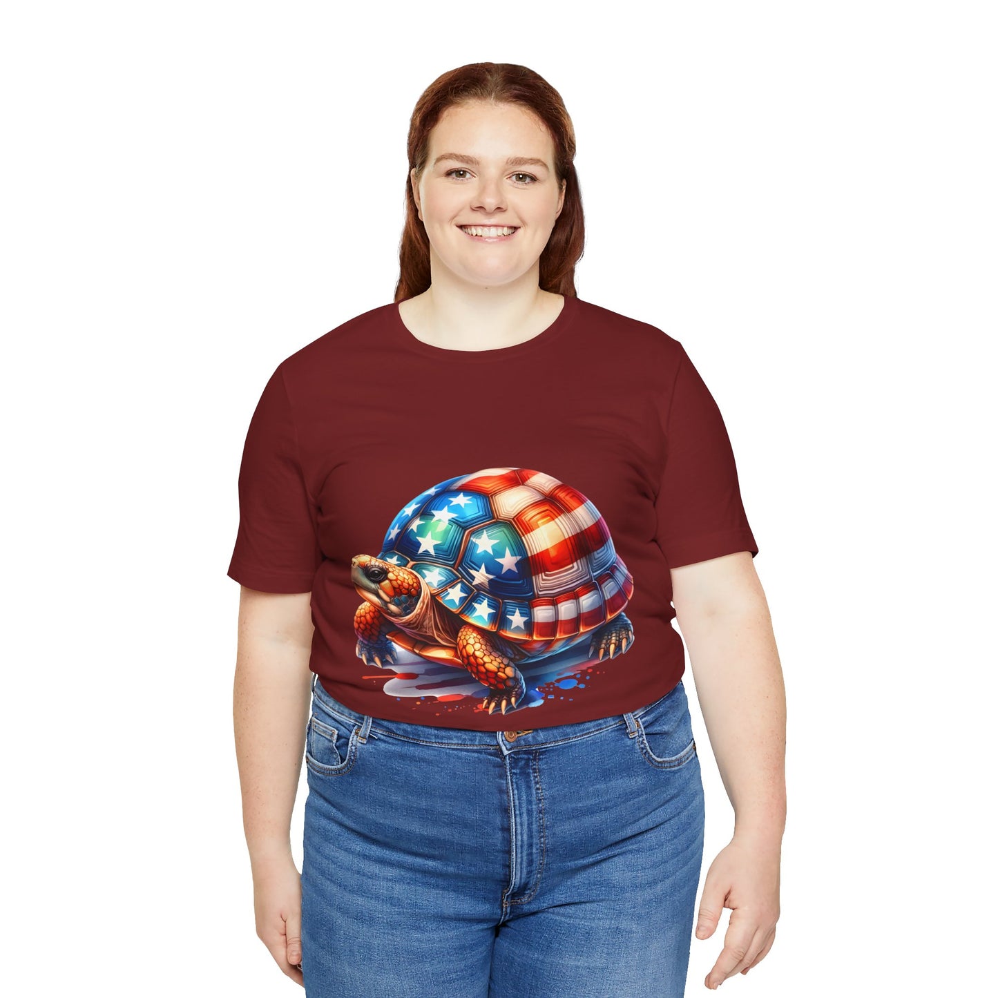 American Turtle Unisex Jersey Tee - Casual Everyday Wear - Great for Reptile Lovers
