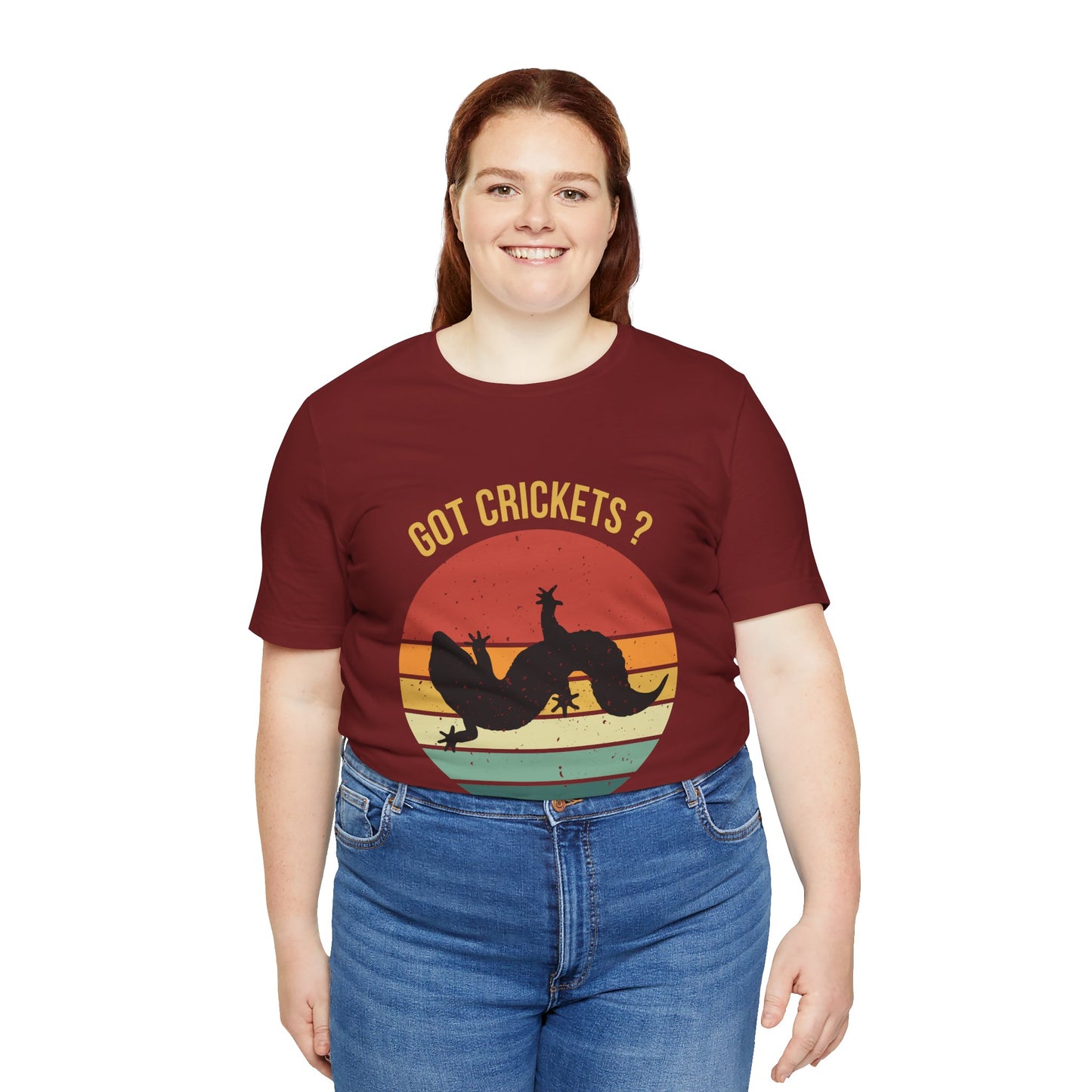 "Got Crickets" Unisex Jersey Tee - Casual Everyday Wear - Great for Reptile Lovers