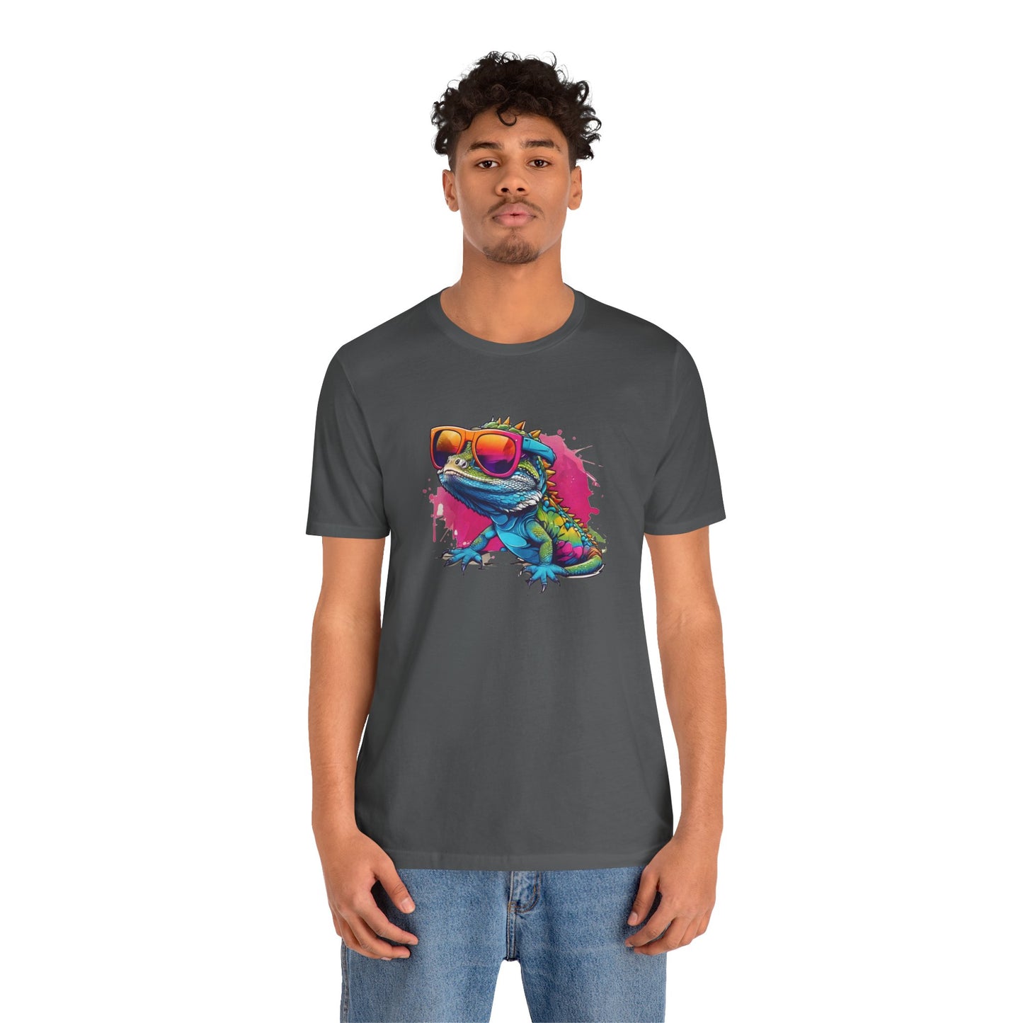 Cool Lizard Unisex Jersey Tee - Casual Everyday Wear - Great for Reptile Lovers