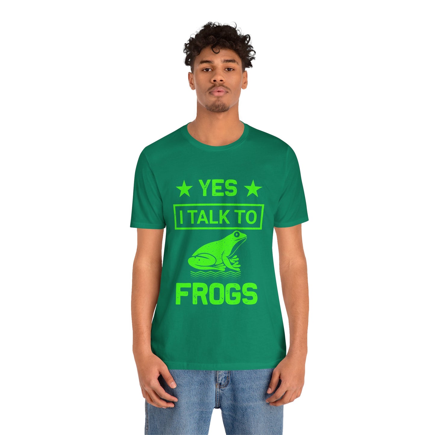 "I Talk to Frogs" Unisex Jersey Tee - Casual Everyday Wear - Great for Reptile Lovers