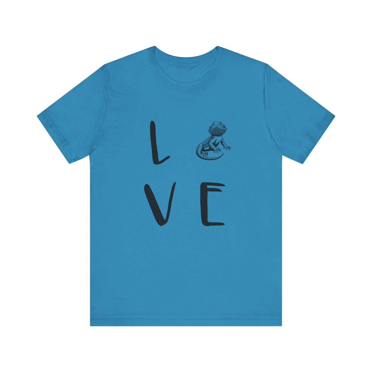 Beardie Love Unisex Jersey Tee - Casual Everyday Wear - Great for Reptile Lovers