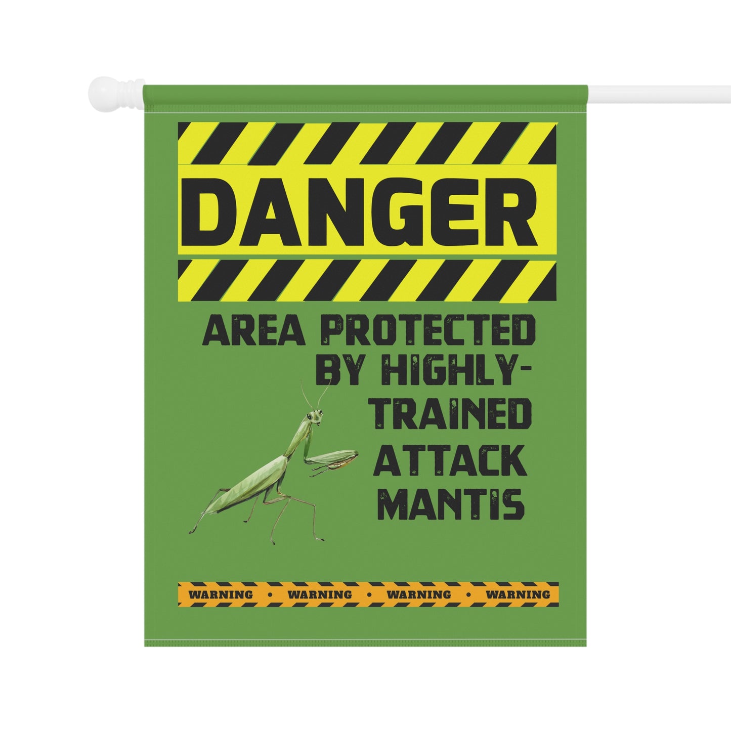 Mantis Danger Garden House Banner - Customizable Outdoor Decor to Showcase Your Love of Insects