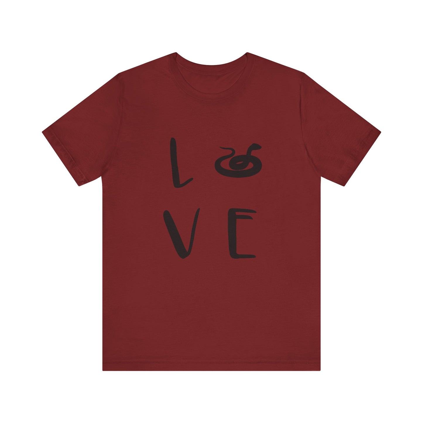 Snake Love Unisex Jersey Tee - Casual Everyday Wear - Great for Reptile Lovers