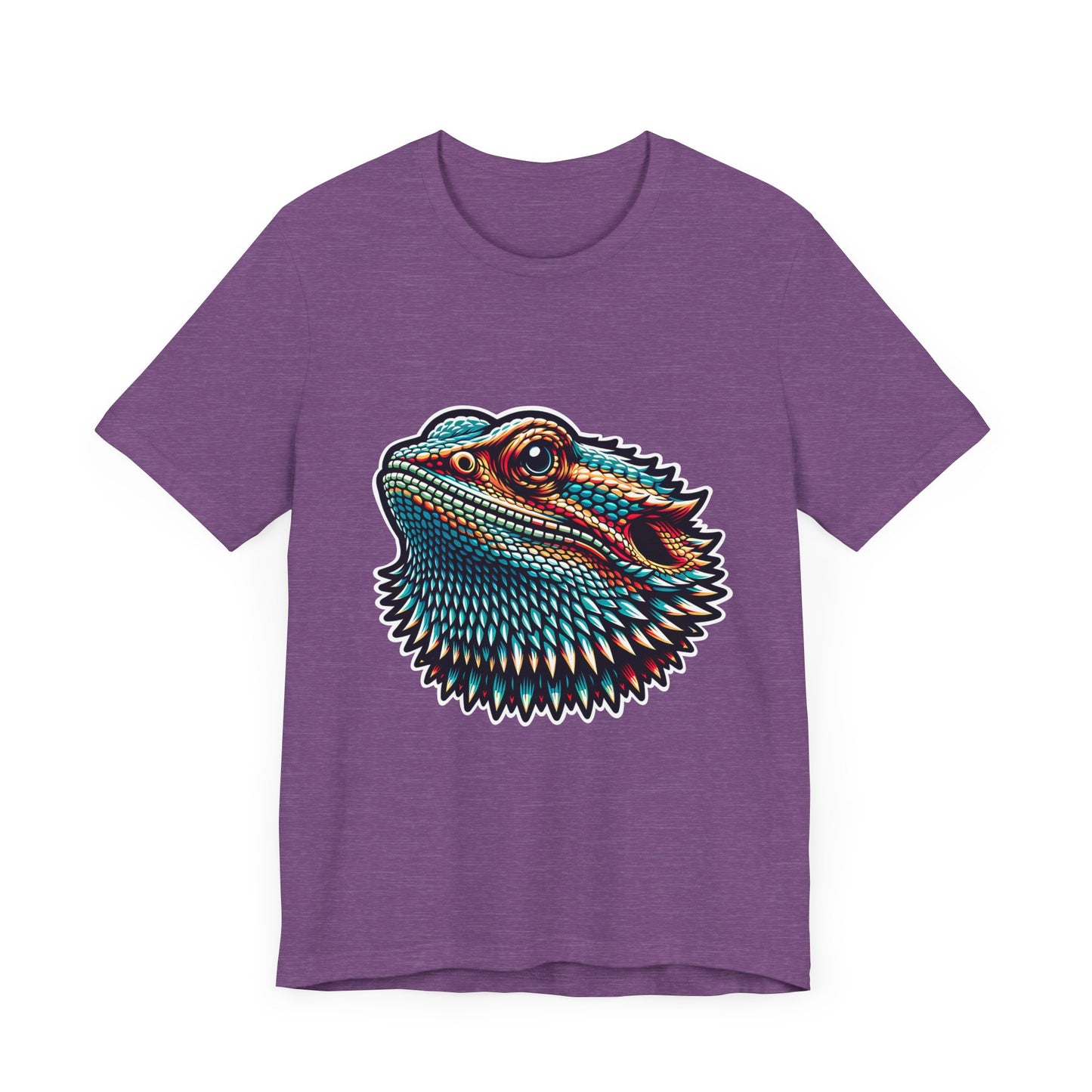 Beardie Head Unisex Jersey Tee - Casual Everyday Wear - Great for Reptile Lovers