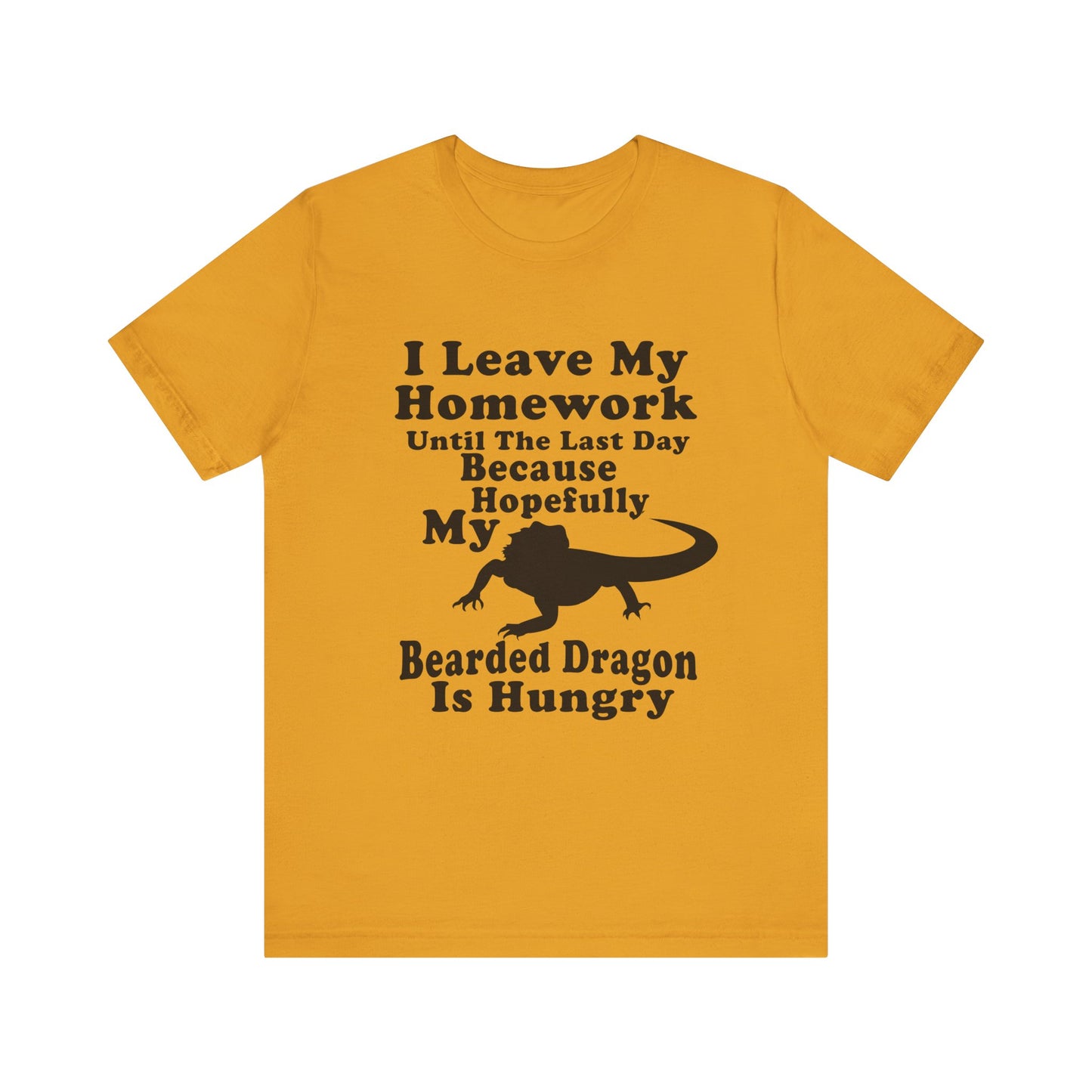 "Hopefully My Bearded Dragon is Hungry" Unisex Jersey Tee - Casual Everyday Wear - Great for Reptile Lovers