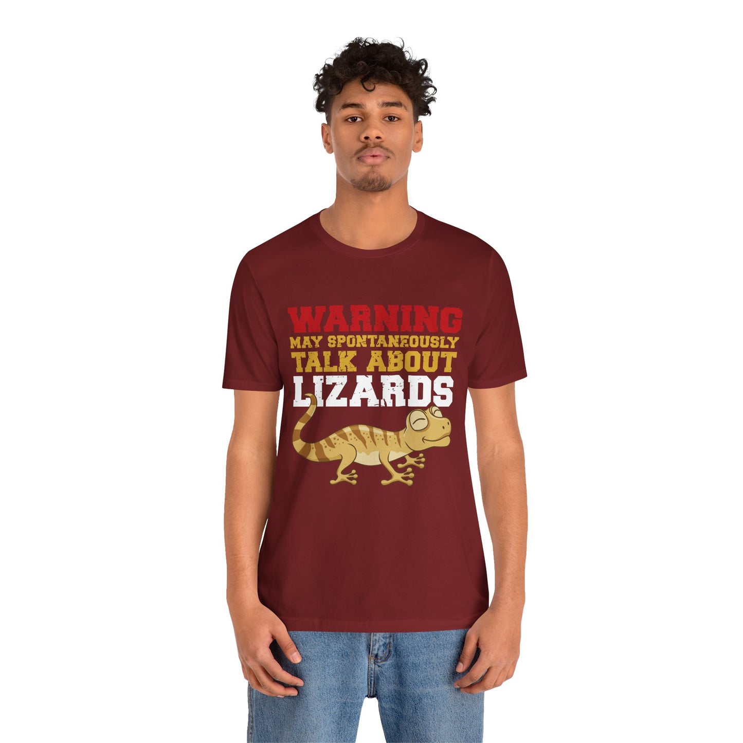 "May Talk About Lizards" Unisex Jersey Tee - Casual Everyday Wear - Great for Reptile Lovers
