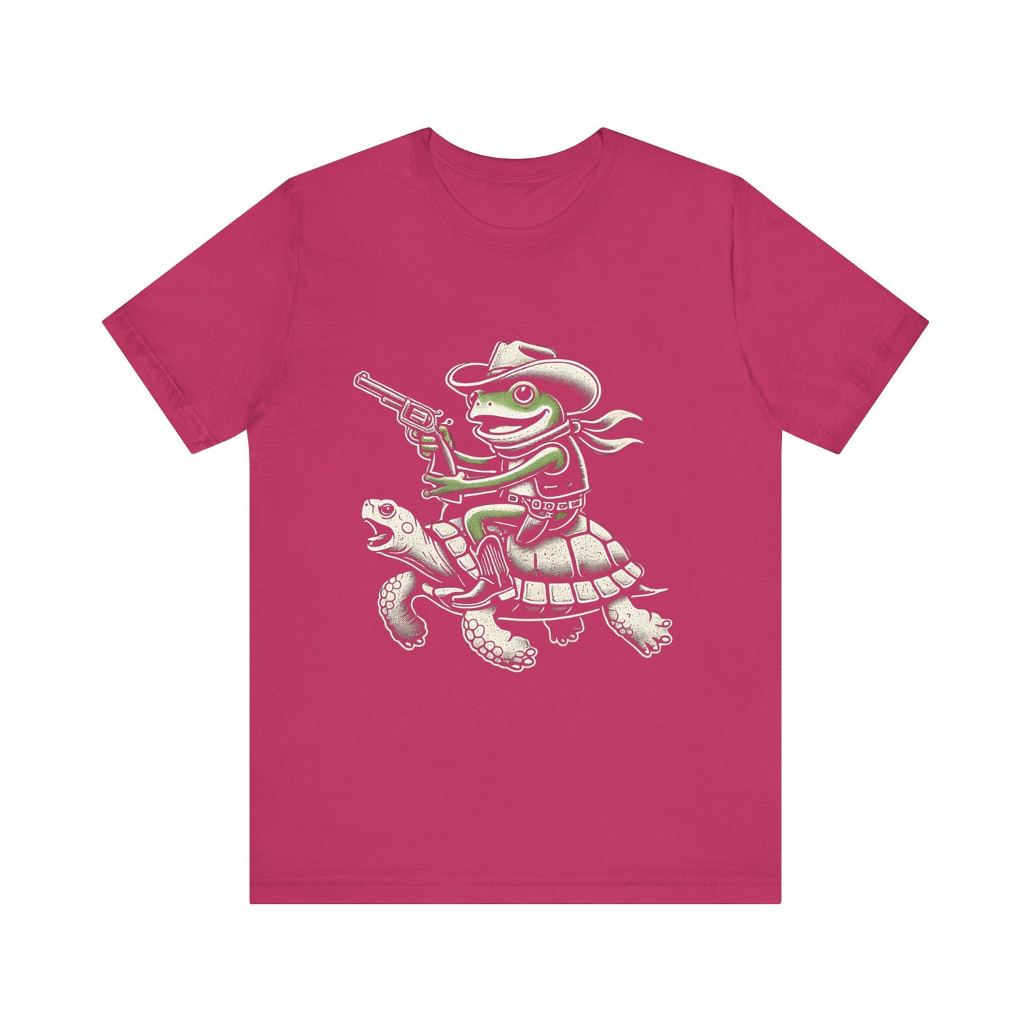 Cowboy Frog Unisex Jersey Tee - Casual Everyday Wear - Great for Reptile Lovers