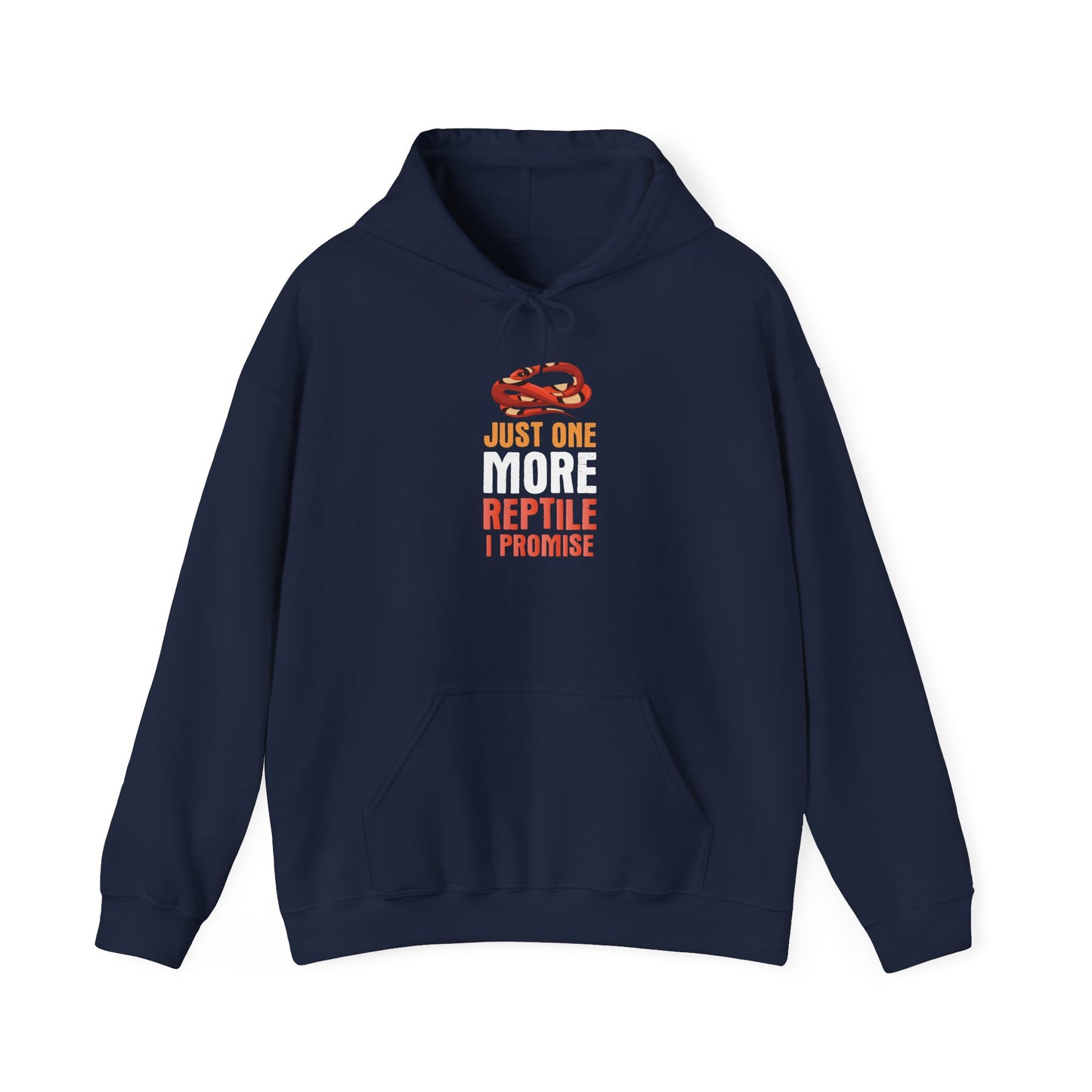 "Just One More Reptile" Unisex Hooded Sweatshirt with Bold Print - Great for Reptile Lovers
