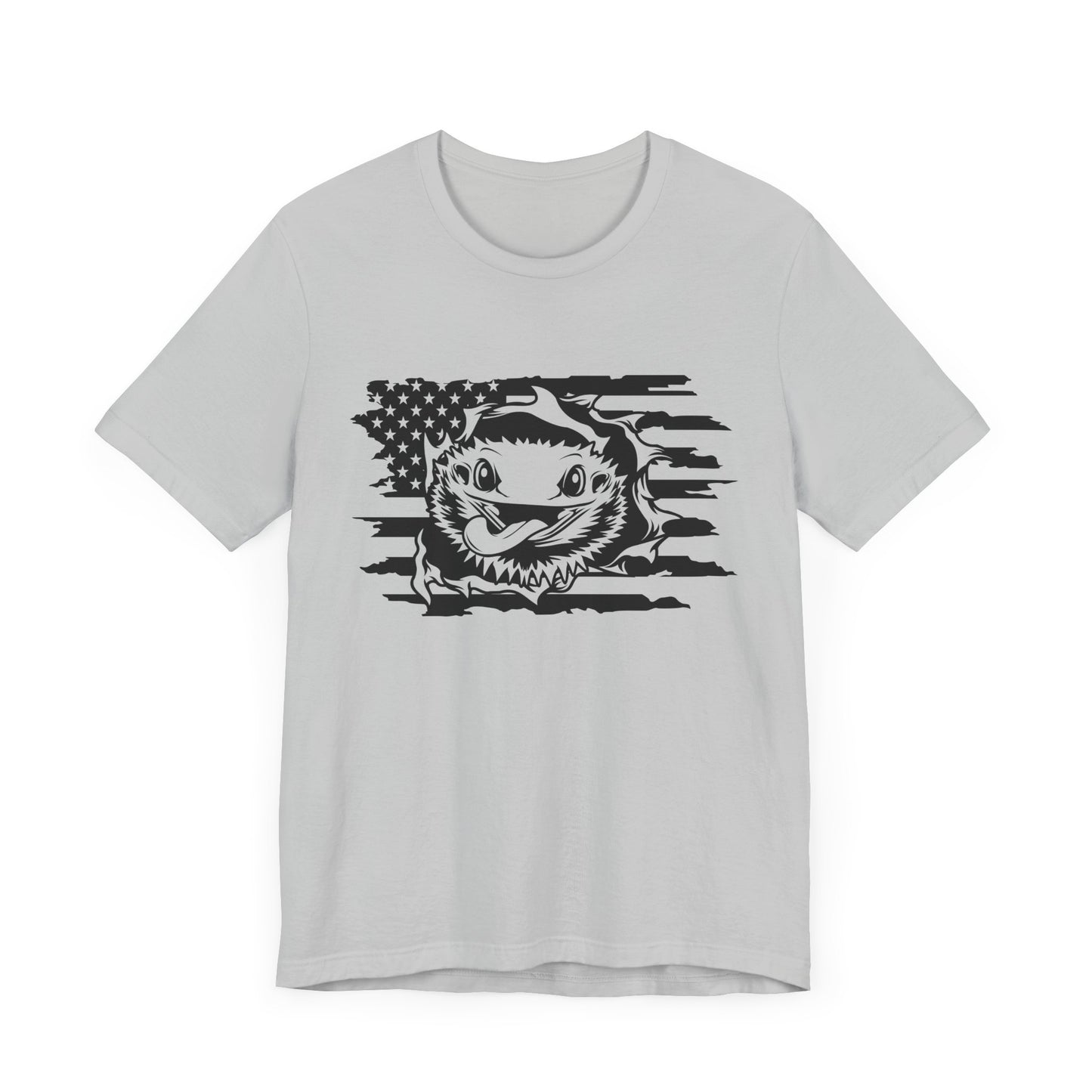 Beardie Flag Exit Unisex Jersey Tee - Casual Everyday Wear - Great for Reptile Lovers
