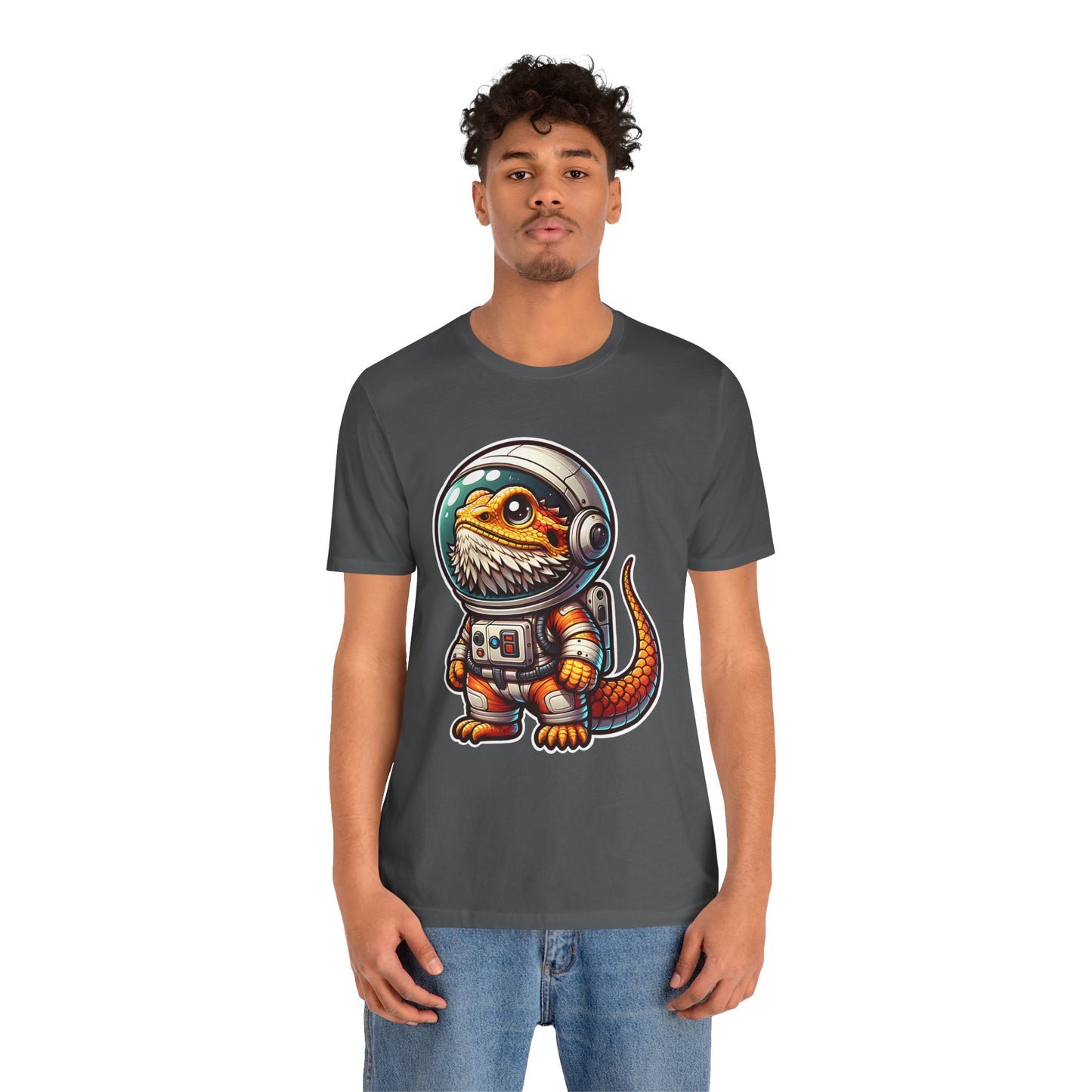 Space Beardie Unisex Jersey Tee - Casual Everyday Wear - Great for Reptile Lovers