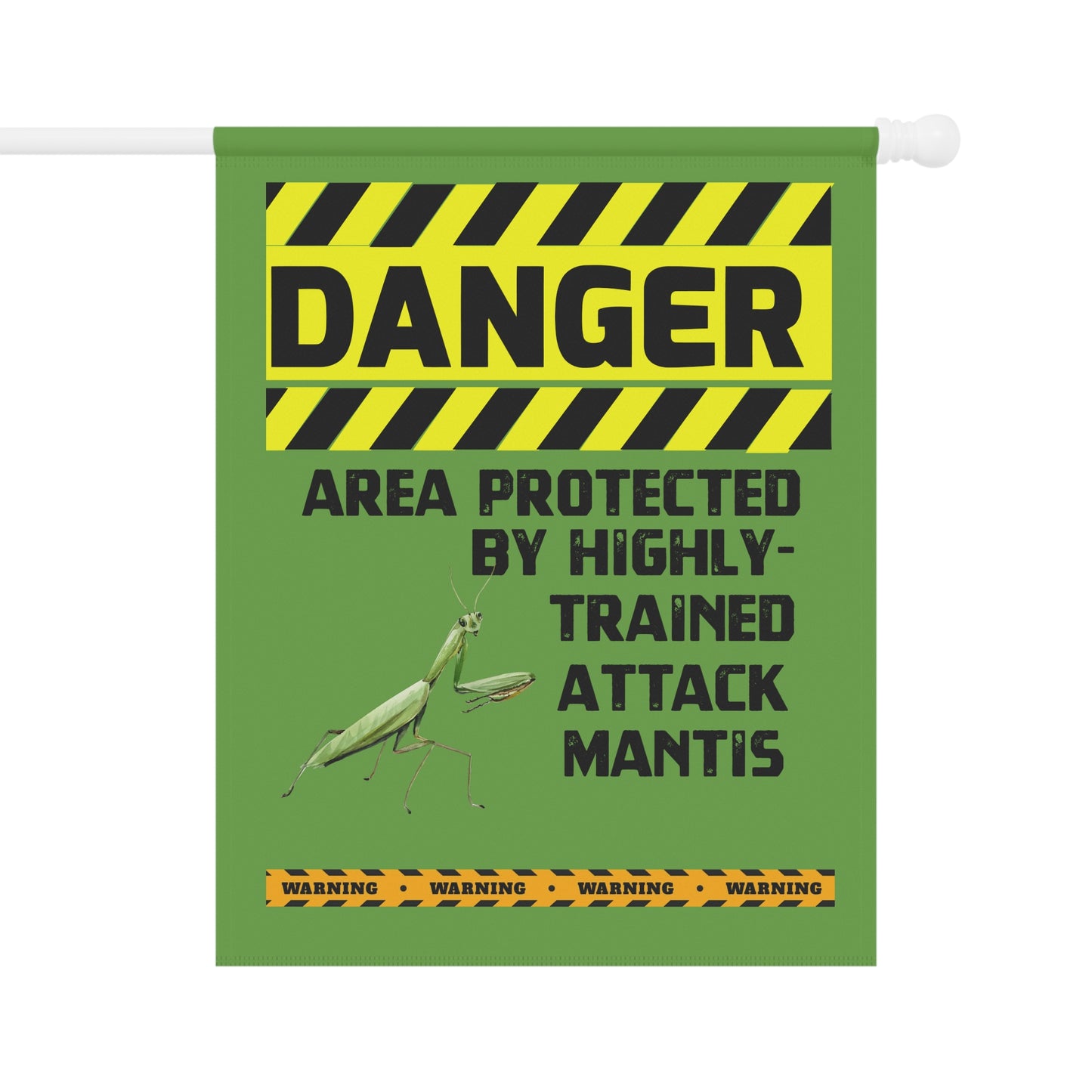 Mantis Danger Garden House Banner - Customizable Outdoor Decor to Showcase Your Love of Insects