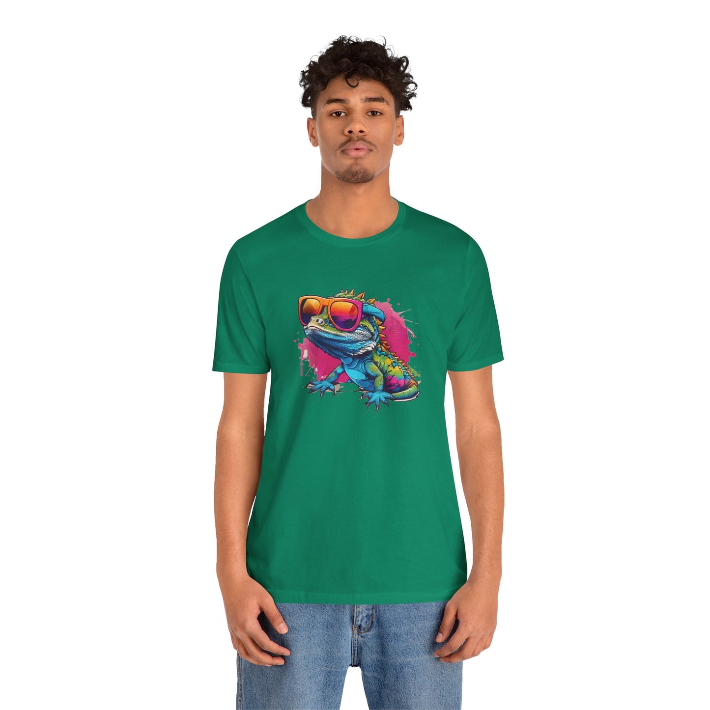 Cool Lizard Unisex Jersey Tee - Casual Everyday Wear - Great for Reptile Lovers