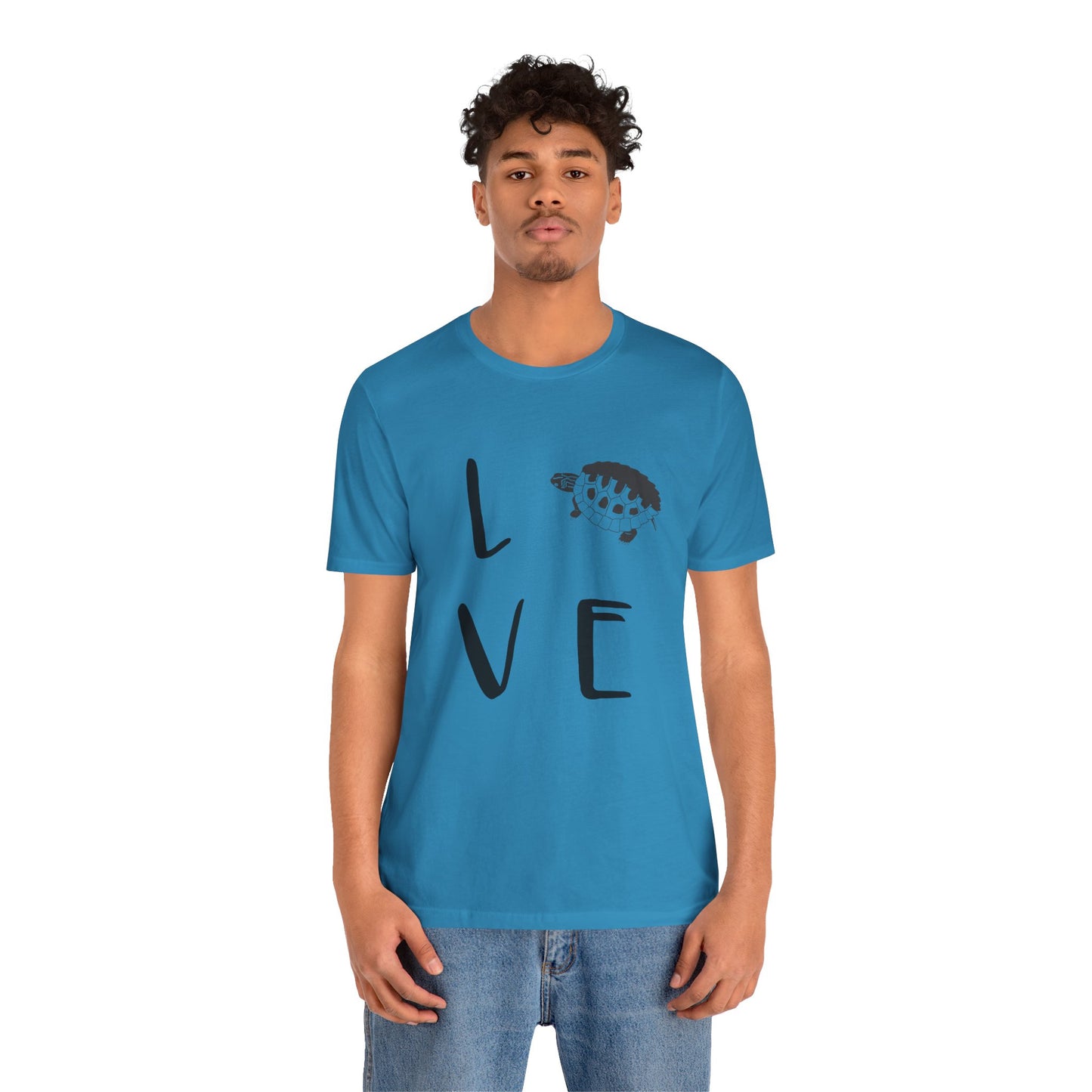 Turtle Love Unisex Jersey Tee - Casual Everyday Wear - Great for Reptile Lovers