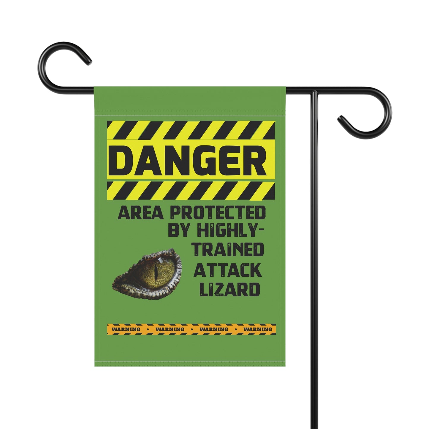 Lizard Danger Garden House Banner - Customizable Outdoor Decor to Showcase Your Love of Reptiles
