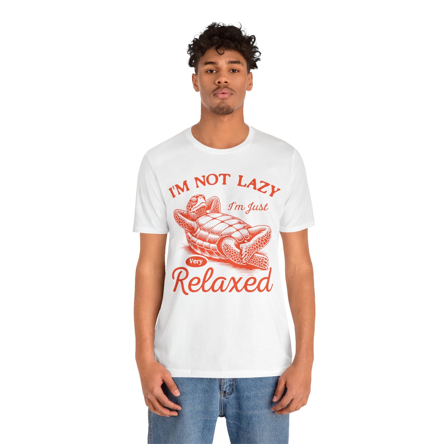 "I'm Not Lazy" Unisex Jersey Tee - Casual Everyday Wear - Great for Reptile Lovers