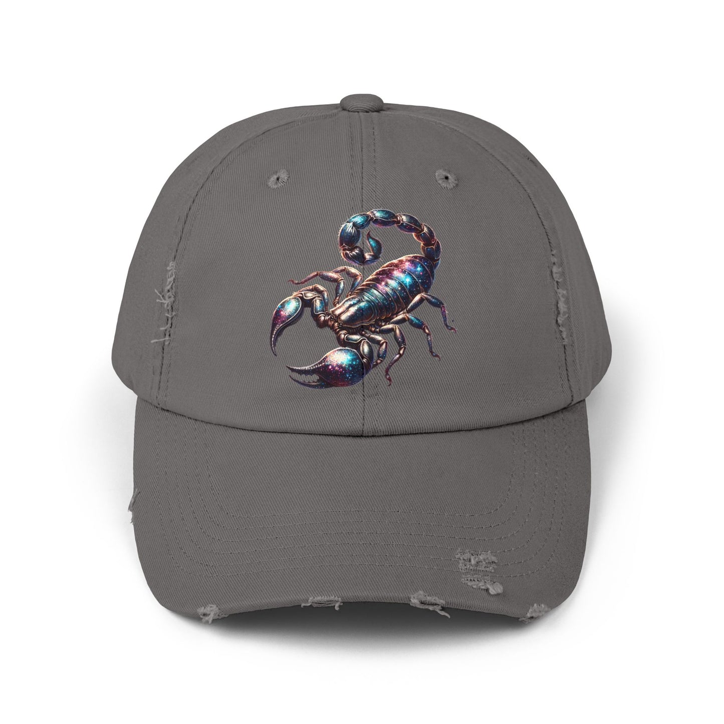 Scorpion Unisex Distressed Cap - Casual Streetwear Hat for Everyday Use - Great for Reptile Lovers