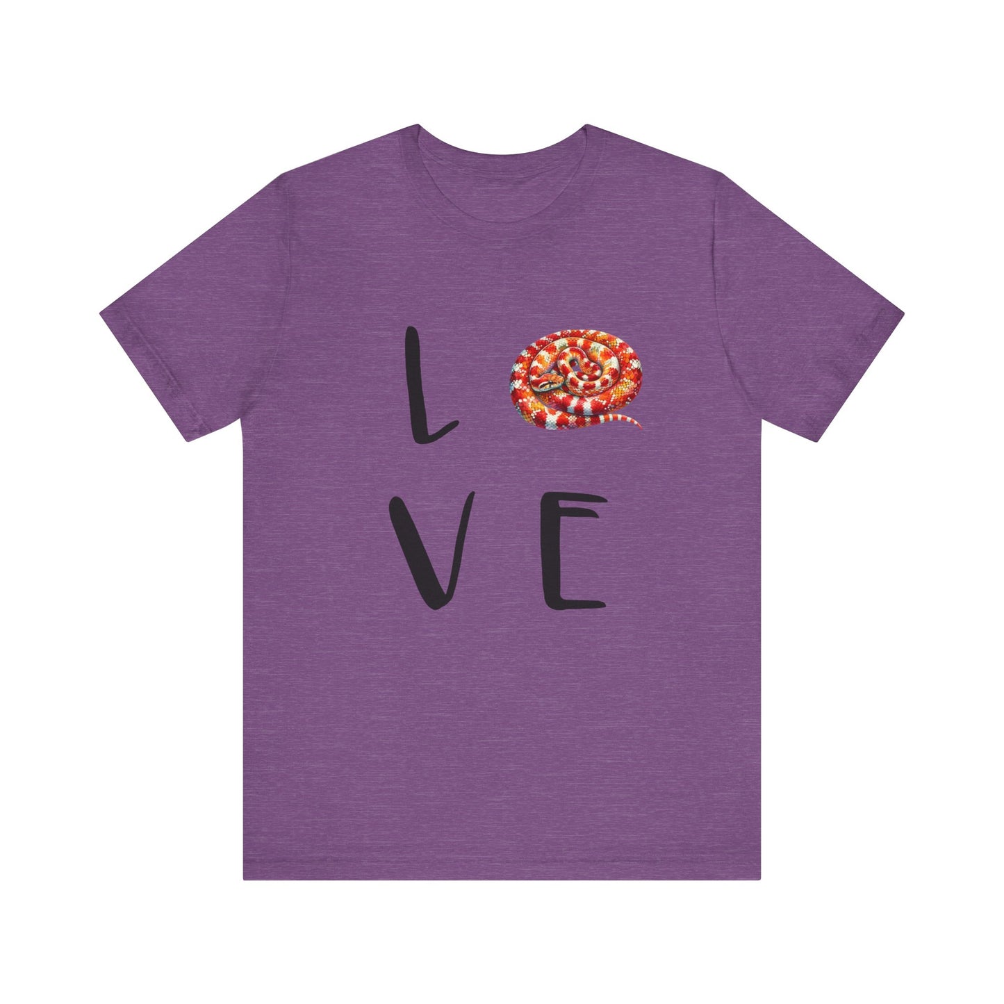 Corn Snake Love Unisex Jersey Tee - Casual Everyday Wear - Great for Reptile Lovers
