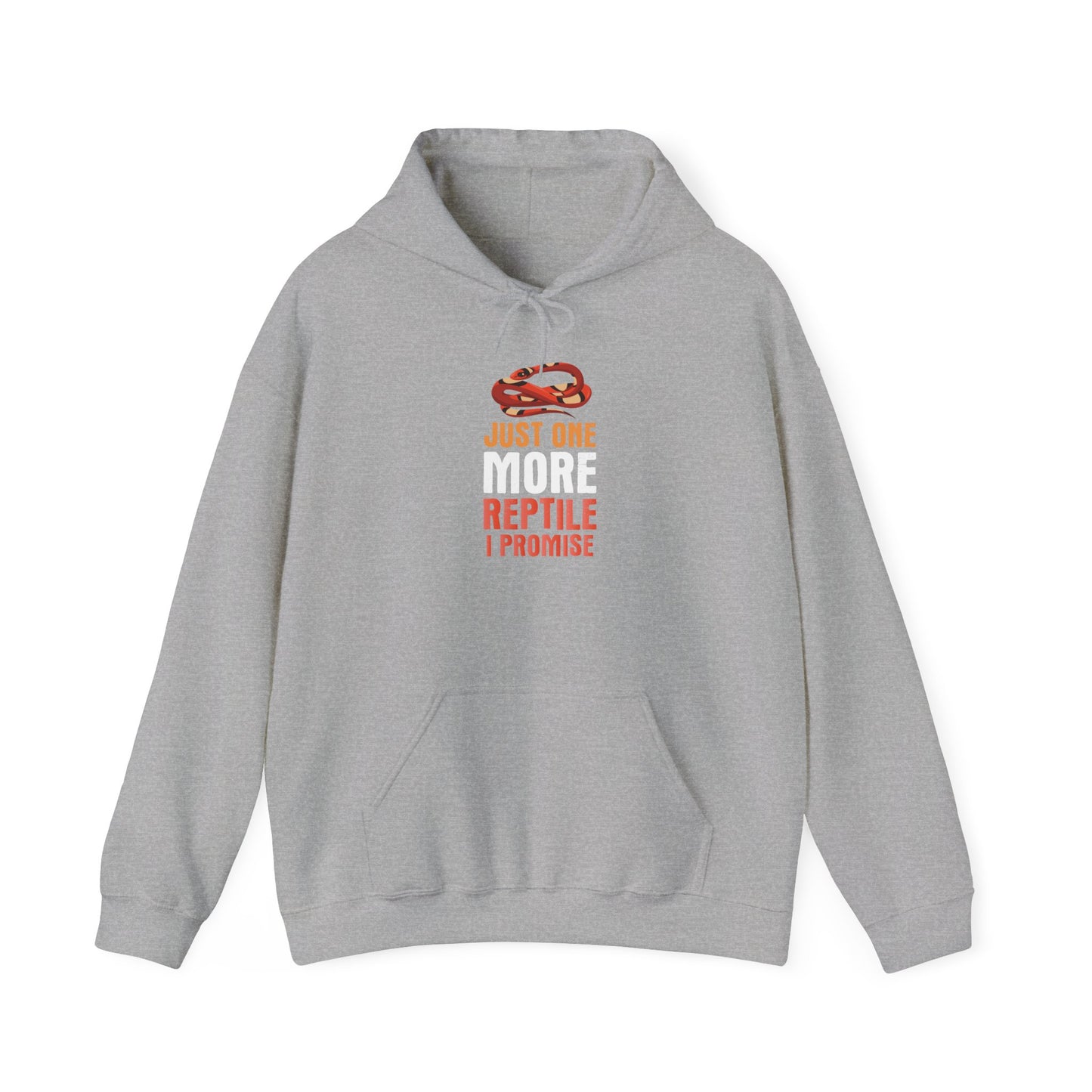 "Just One More Reptile" Unisex Hooded Sweatshirt with Bold Print - Great for Reptile Lovers