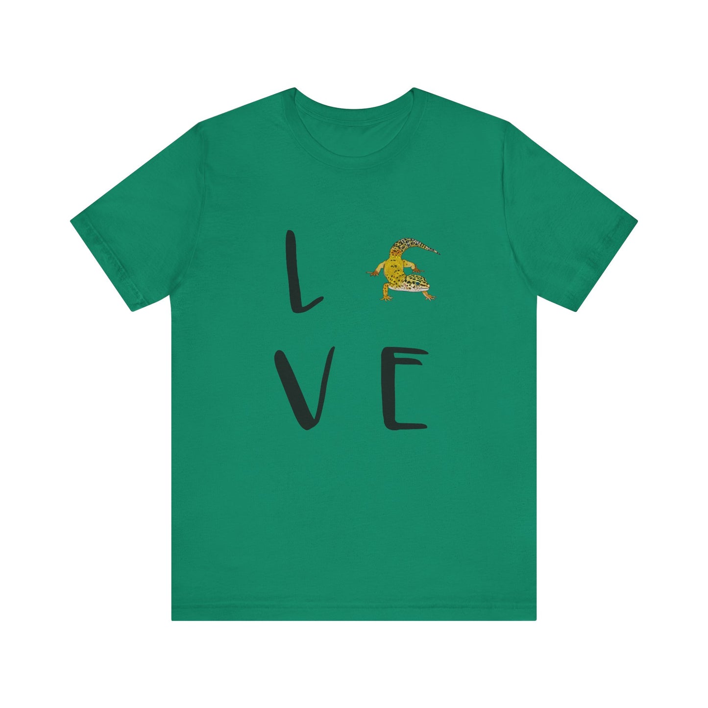 Leopard Gecko Love Unisex Jersey Tee - Casual Everyday Wear - Great for Reptile Lovers