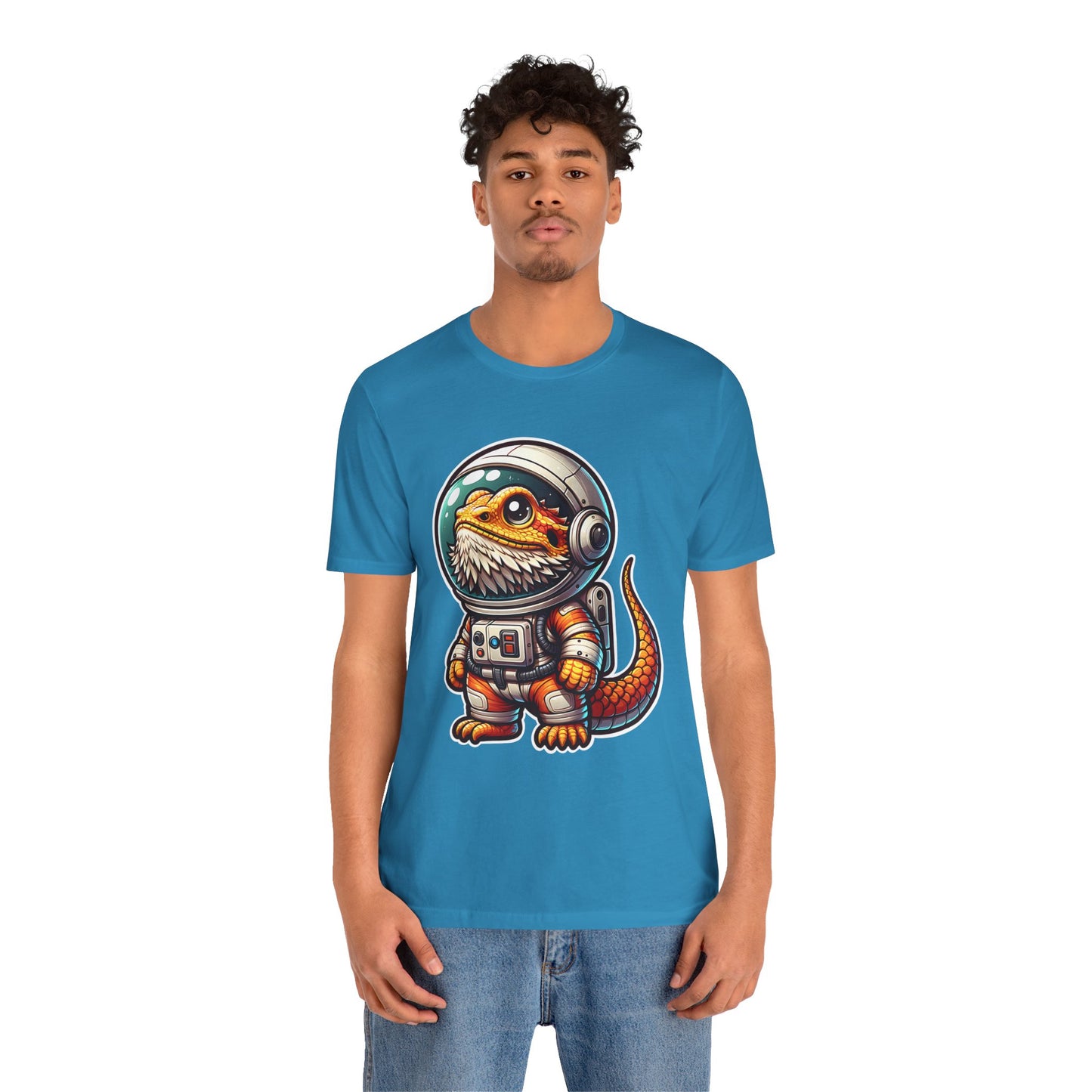 Space Beardie Unisex Jersey Tee - Casual Everyday Wear - Great for Reptile Lovers