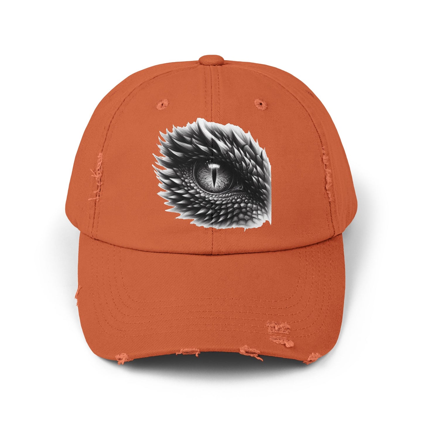 Reptile Eye Unisex Distressed Cap - Casual Streetwear Hat for Everyday Use - Great for Reptile Lovers