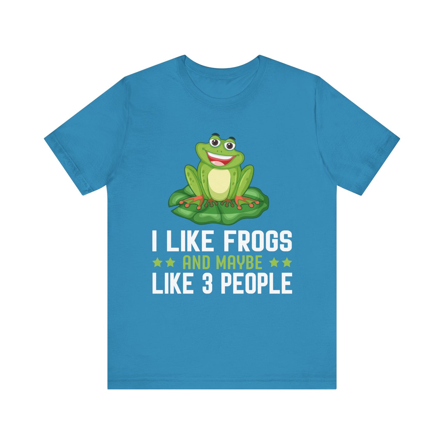 "Frogs and Maybe 3 People" Unisex Jersey Tee - Casual Everyday Wear - Great for Frog Lovers