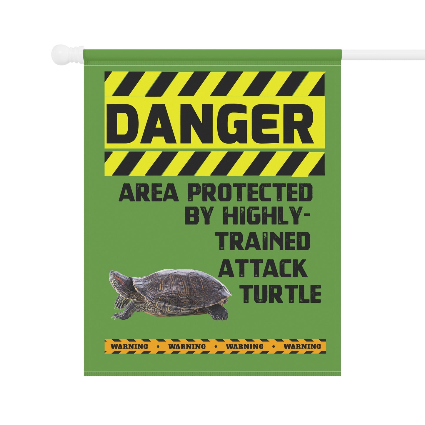 Turtle Danger Garden House Banner - Customizable Outdoor Decor to Showcase Your Love of Reptiles