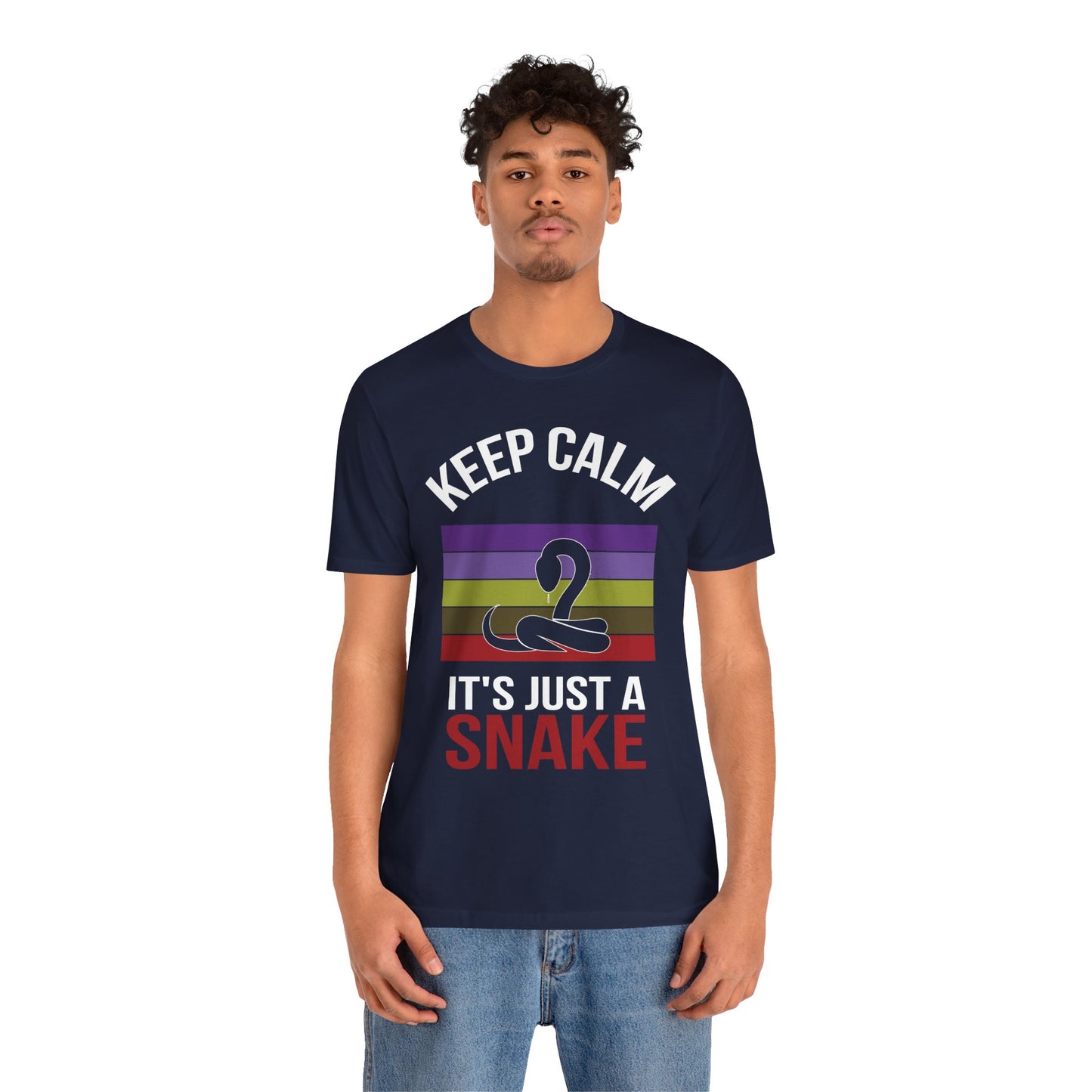 "It's Just a Snake" Unisex Jersey Tee - Casual Everyday Wear - Great for Reptile Lovers