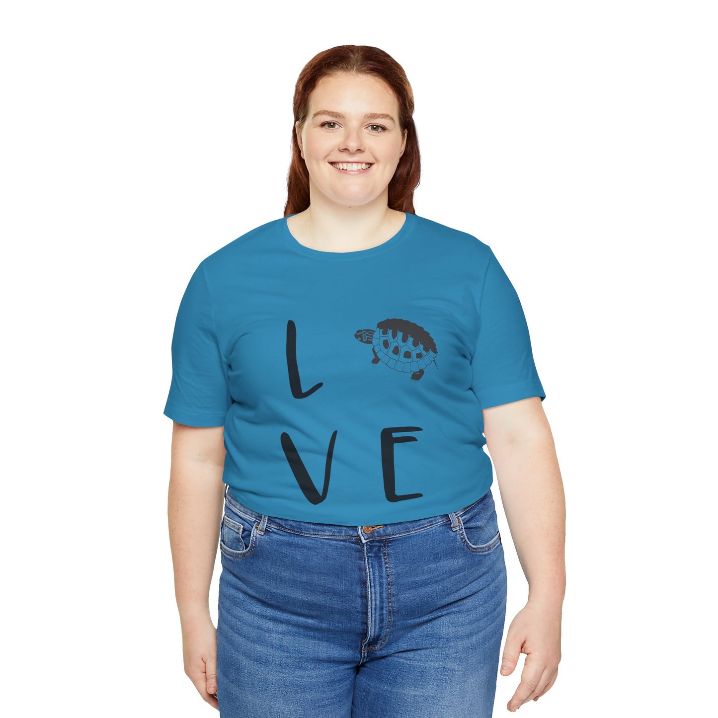 Turtle Love Unisex Jersey Tee - Casual Everyday Wear - Great for Reptile Lovers