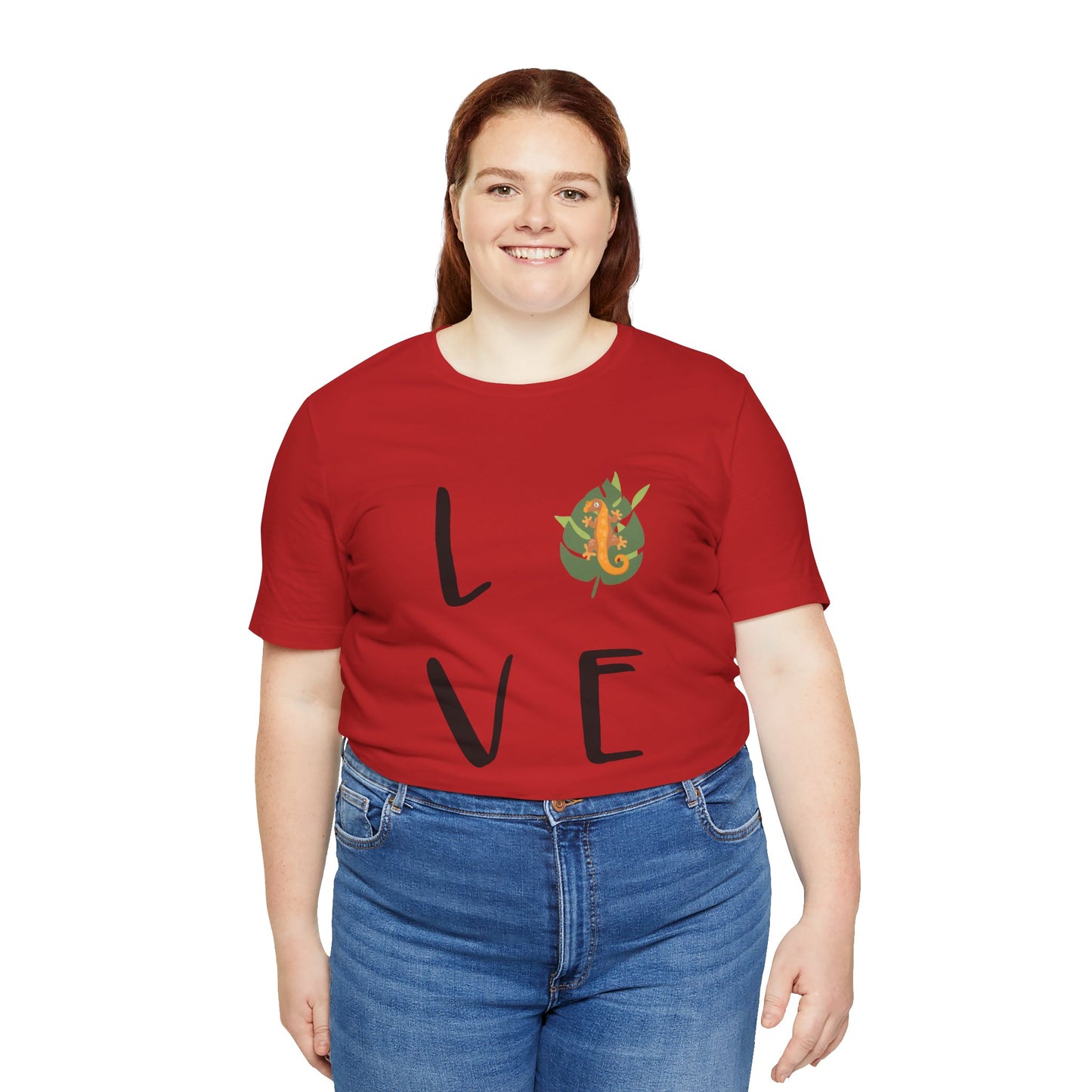 Crestie Love Unisex Jersey Tee - Casual Everyday Wear - Great for Reptile Lovers