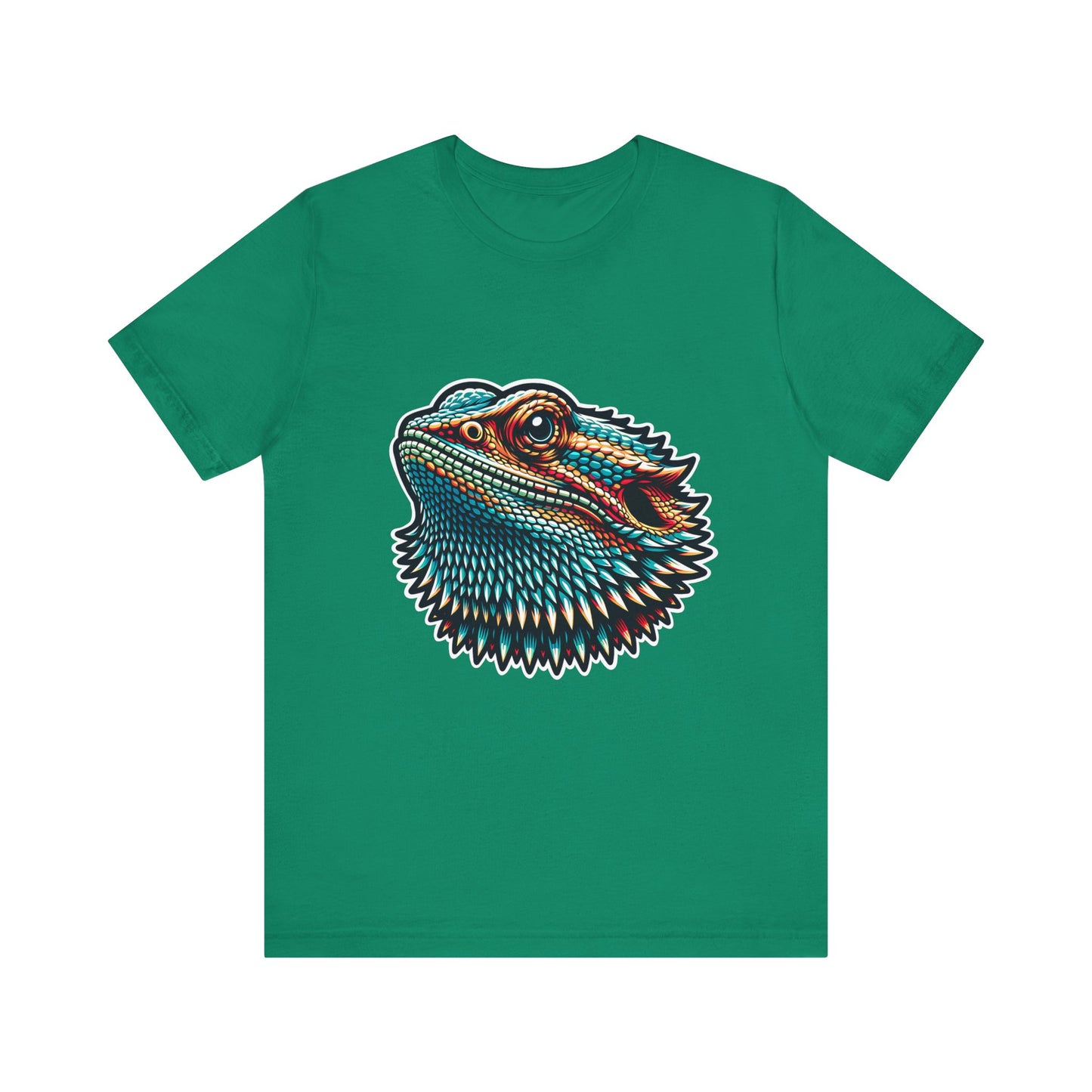 Beardie Head Unisex Jersey Tee - Casual Everyday Wear - Great for Reptile Lovers