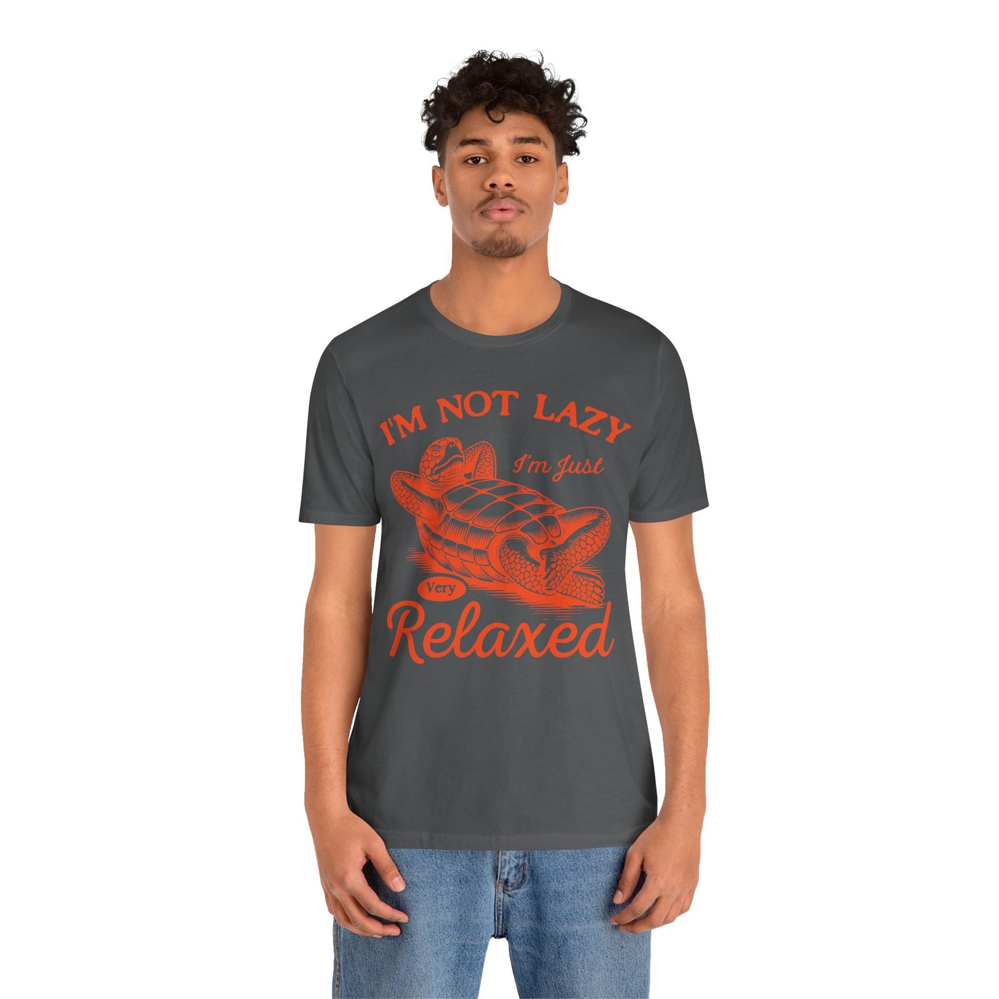 "I'm Not Lazy" Unisex Jersey Tee - Casual Everyday Wear - Great for Reptile Lovers