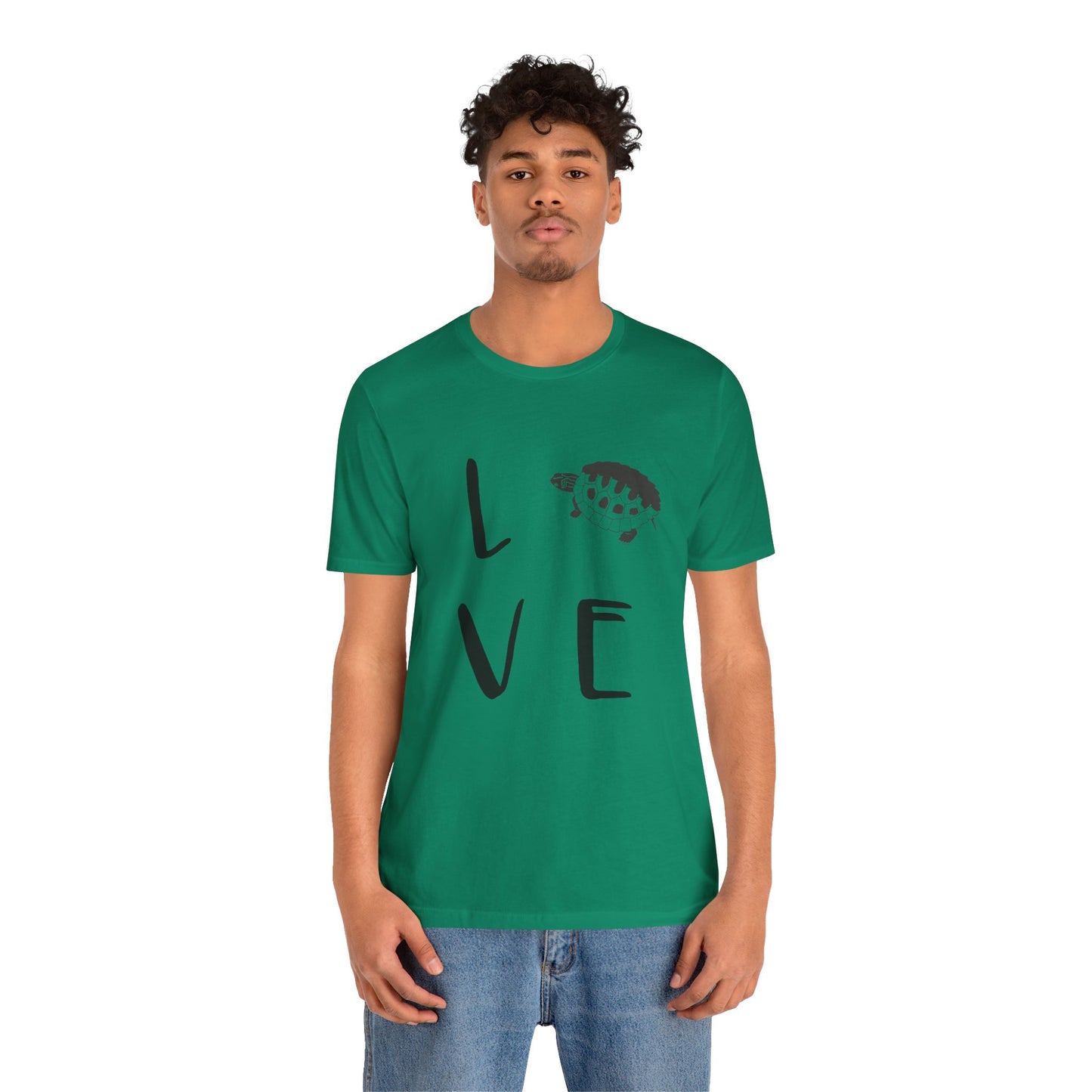 Turtle Love Unisex Jersey Tee - Casual Everyday Wear - Great for Reptile Lovers