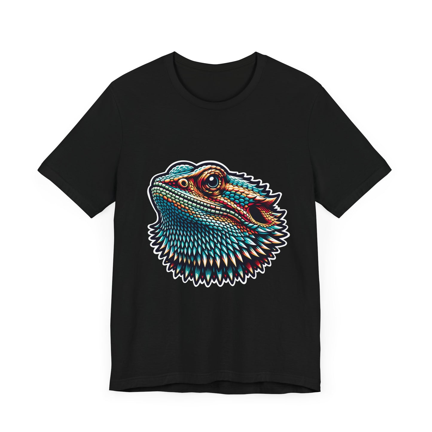 Beardie Head Unisex Jersey Tee - Casual Everyday Wear - Great for Reptile Lovers