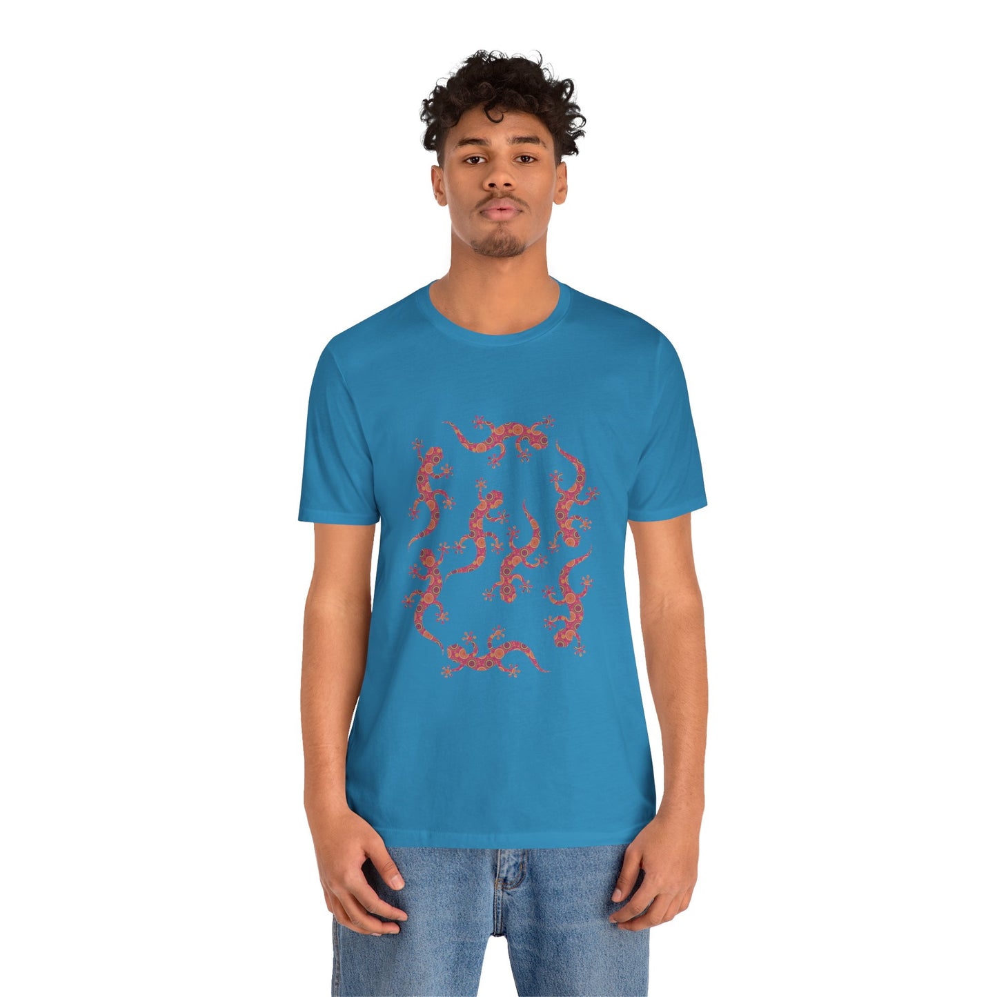 Lots of Geckos Unisex Jersey Tee - Casual Everyday Wear - Great for Reptile Lovers