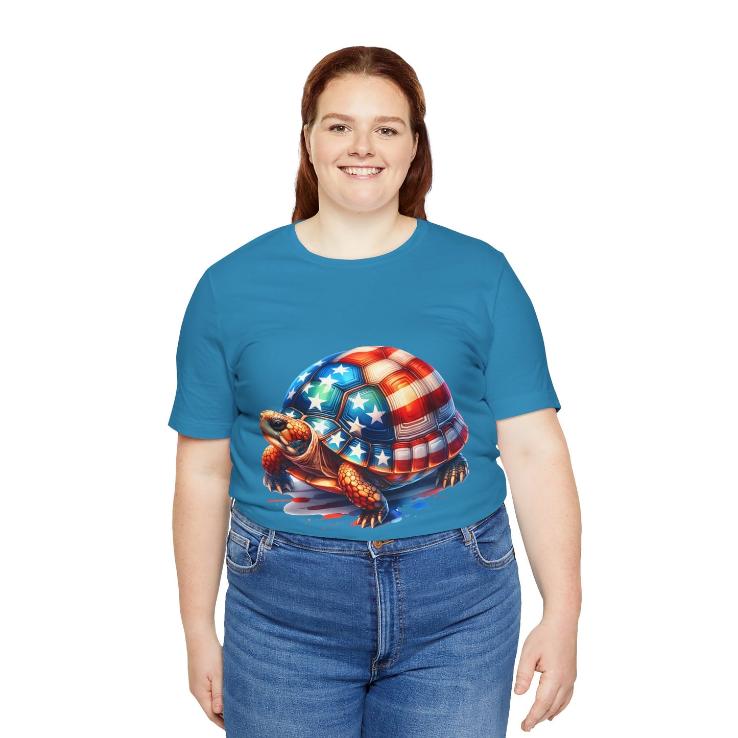 American Turtle Unisex Jersey Tee - Casual Everyday Wear - Great for Reptile Lovers