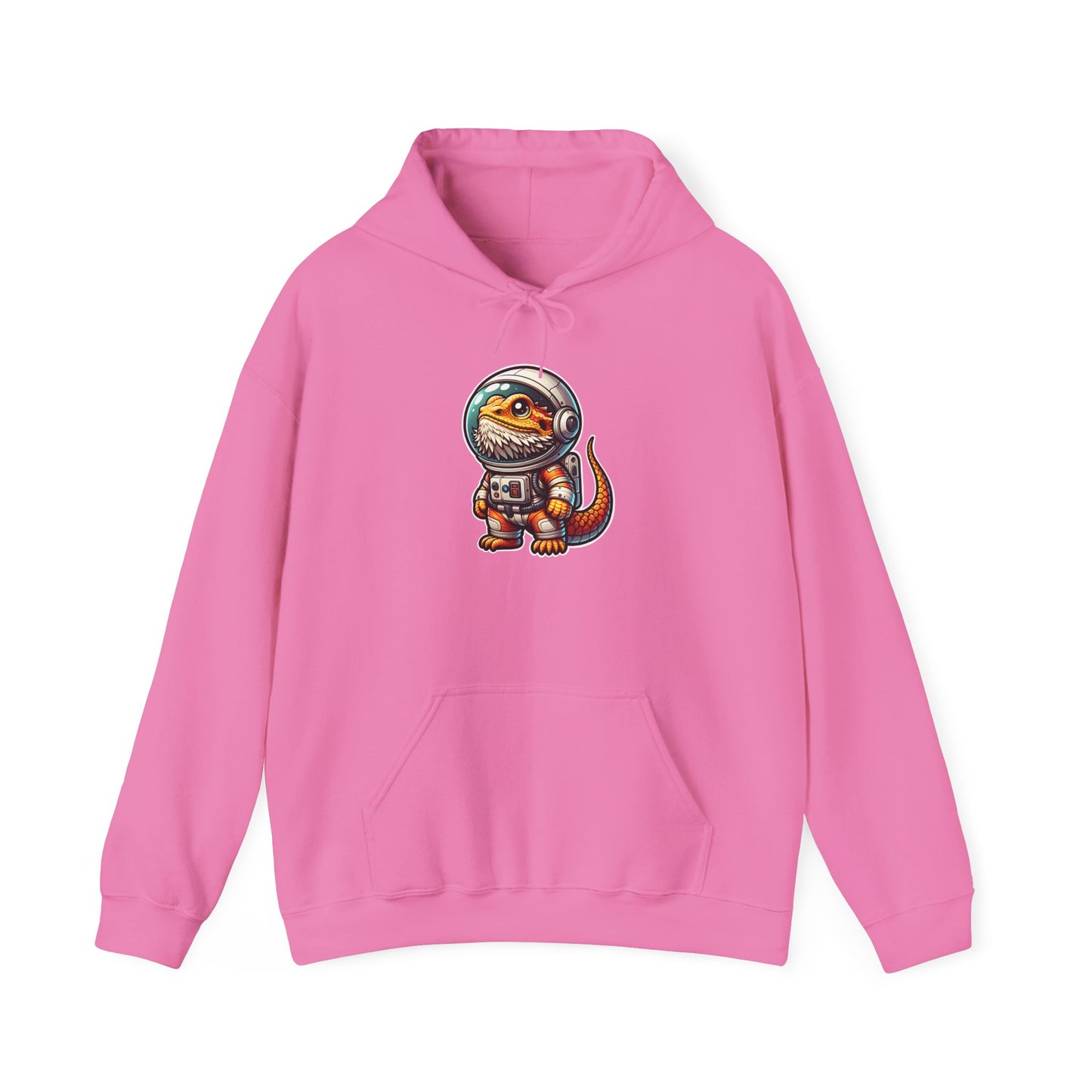 Space Beardie Unisex Hooded Sweatshirt with Bold Print - Great for Reptile Lovers