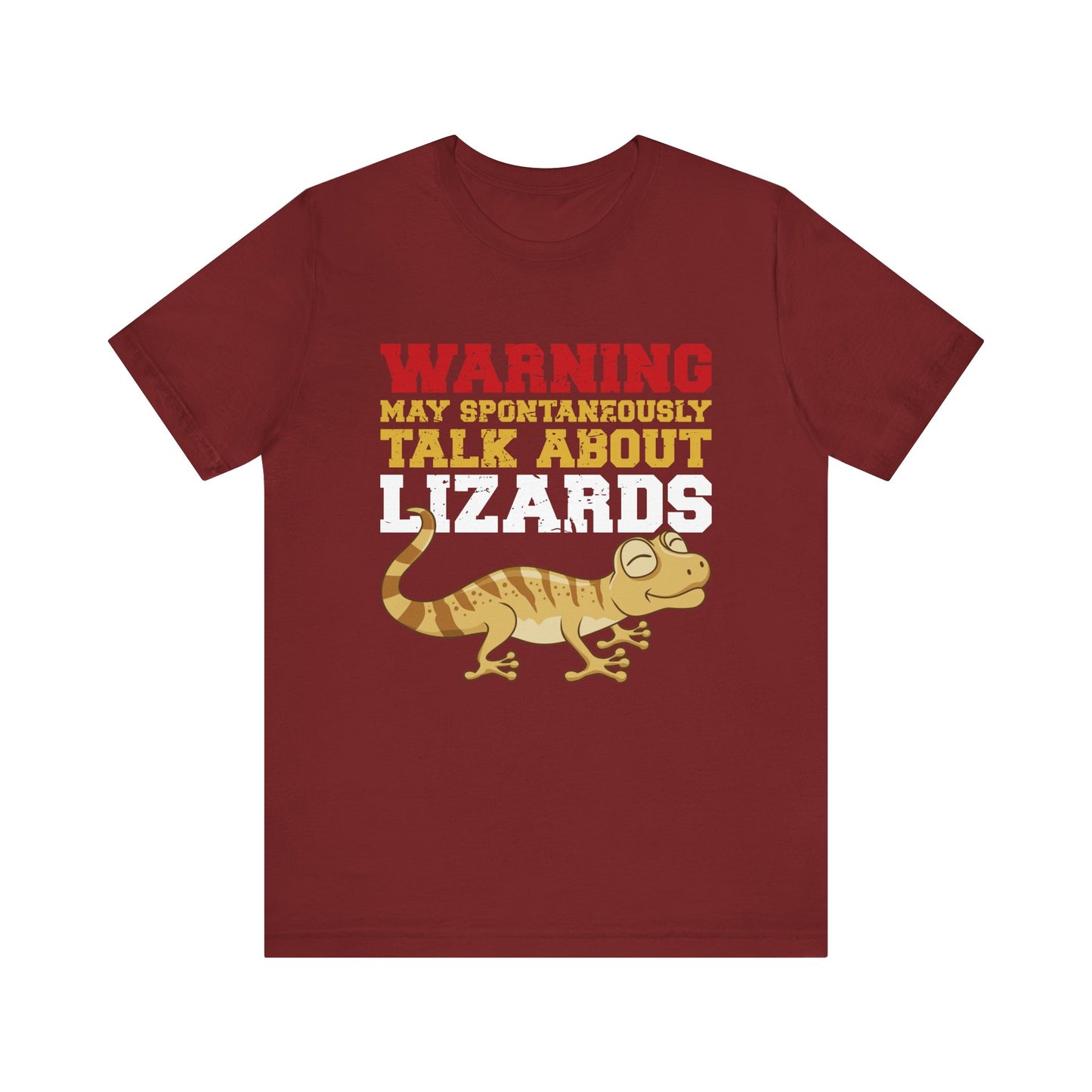 "May Talk About Lizards" Unisex Jersey Tee - Casual Everyday Wear - Great for Reptile Lovers