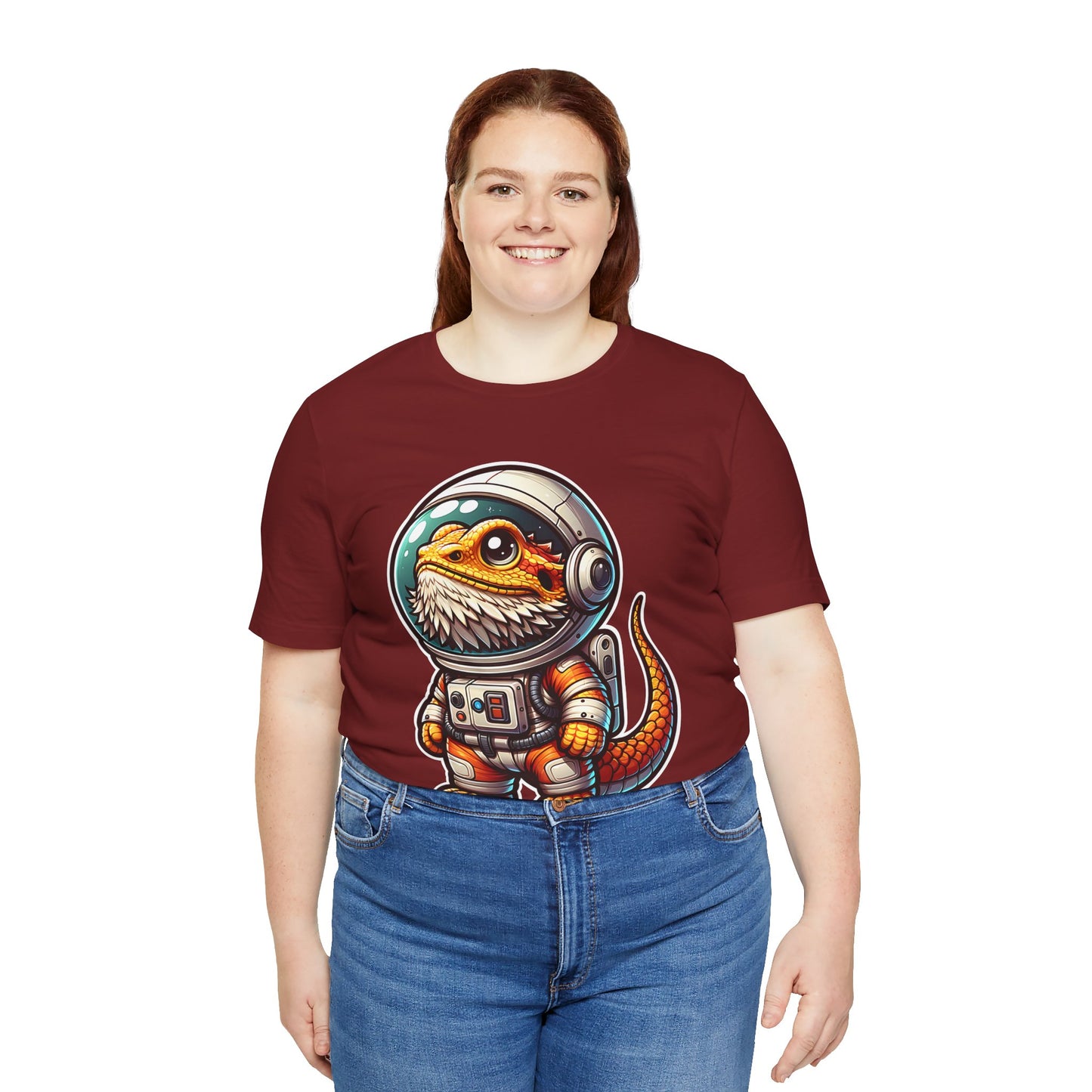 Space Beardie Unisex Jersey Tee - Casual Everyday Wear - Great for Reptile Lovers
