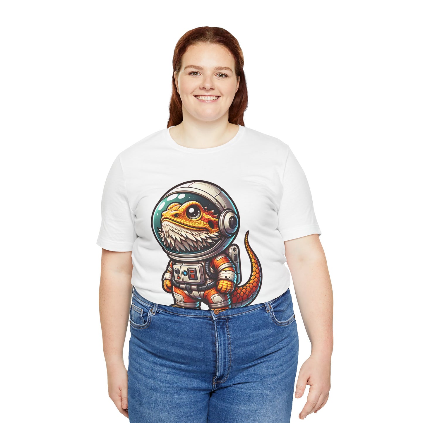 Space Beardie Unisex Jersey Tee - Casual Everyday Wear - Great for Reptile Lovers
