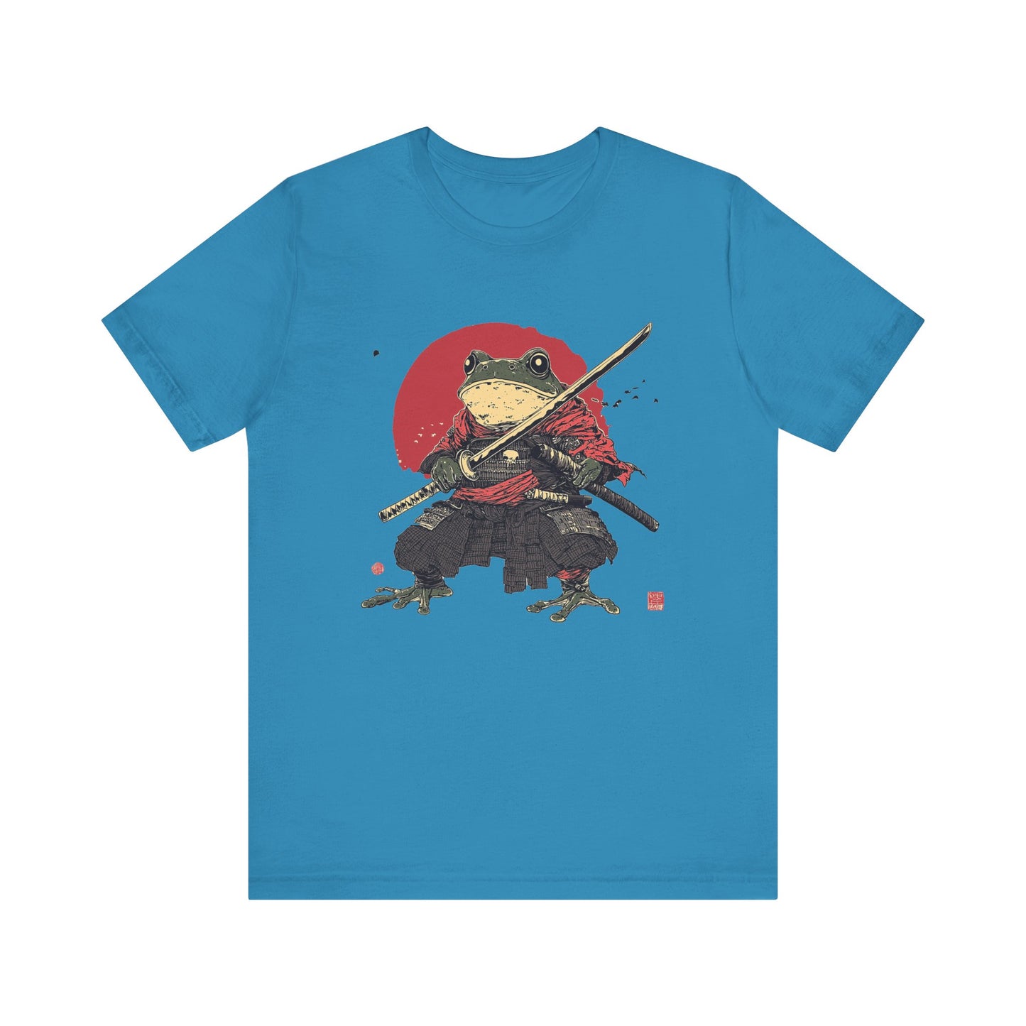 Samurai Frog Unisex Jersey Tee - Casual Everyday Wear - Great for Reptile Lovers