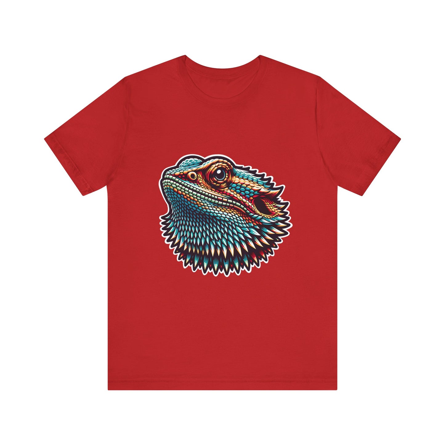 Beardie Head Unisex Jersey Tee - Casual Everyday Wear - Great for Reptile Lovers