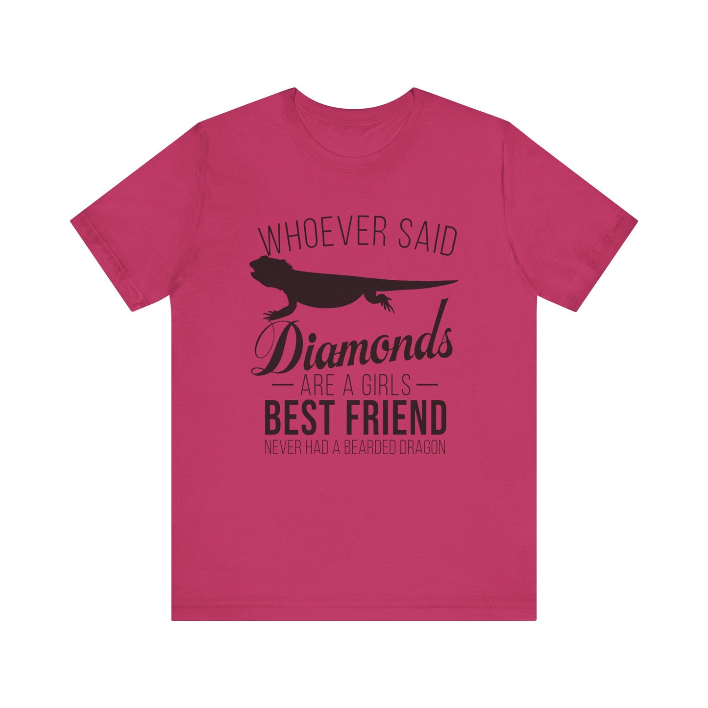 Dragons Are a Girl's Best Friend Unisex Jersey Tee - Casual Everyday Wear - Great for Reptile Lovers