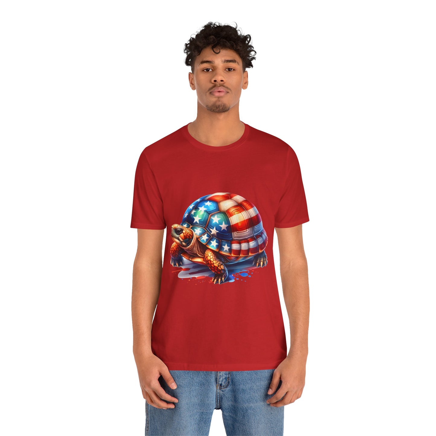 American Turtle Unisex Jersey Tee - Casual Everyday Wear - Great for Reptile Lovers
