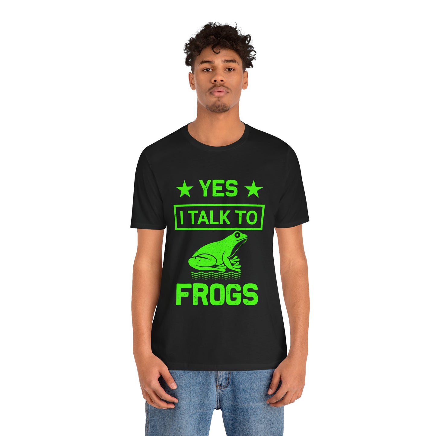 "I Talk to Frogs" Unisex Jersey Tee - Casual Everyday Wear - Great for Reptile Lovers