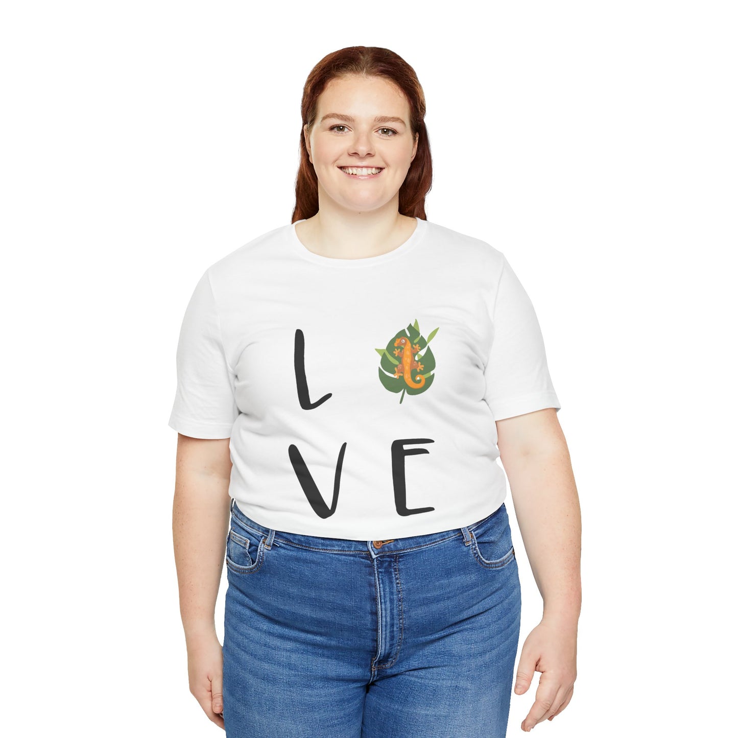 Crestie Love Unisex Jersey Tee - Casual Everyday Wear - Great for Reptile Lovers