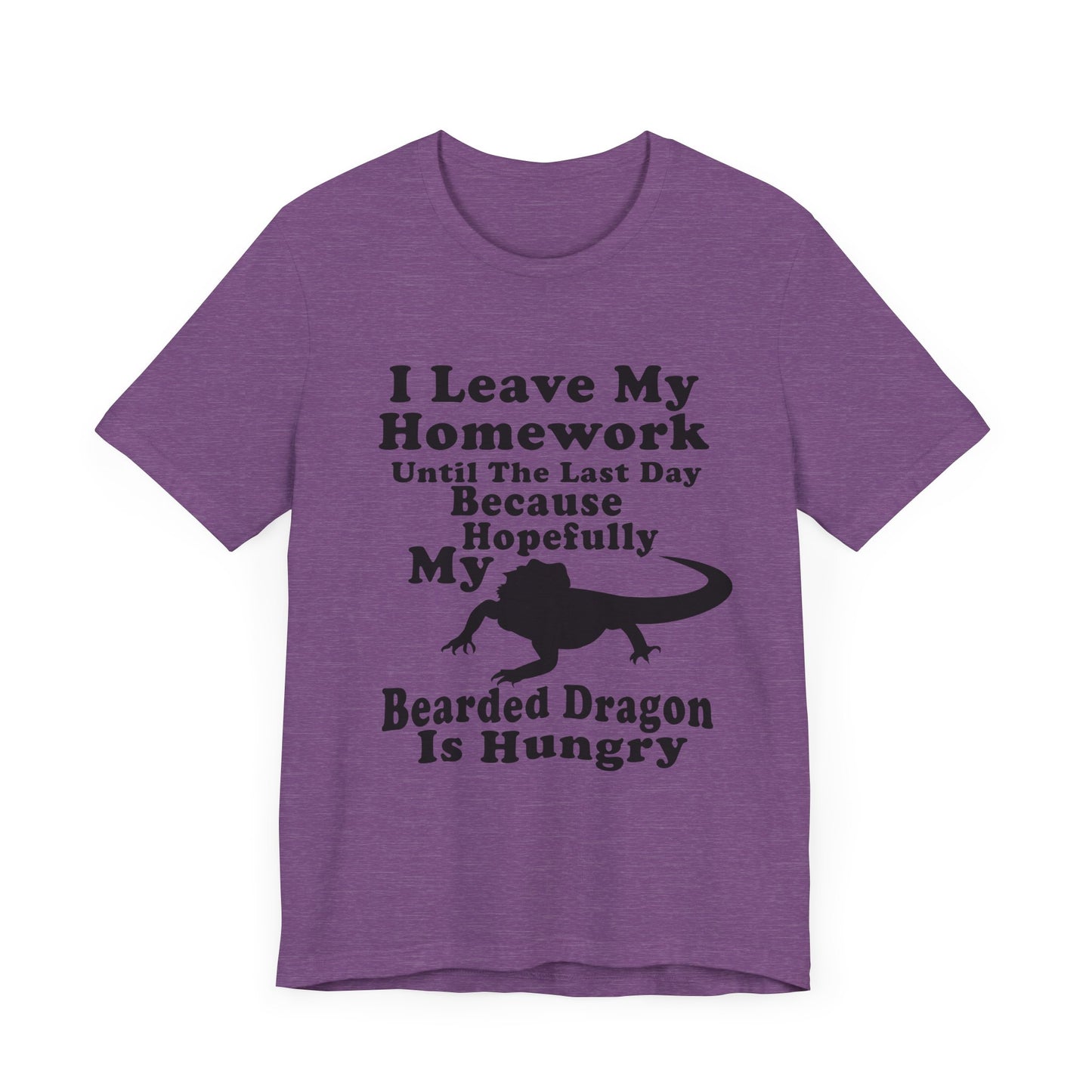 "Hopefully My Bearded Dragon is Hungry" Unisex Jersey Tee - Casual Everyday Wear - Great for Reptile Lovers