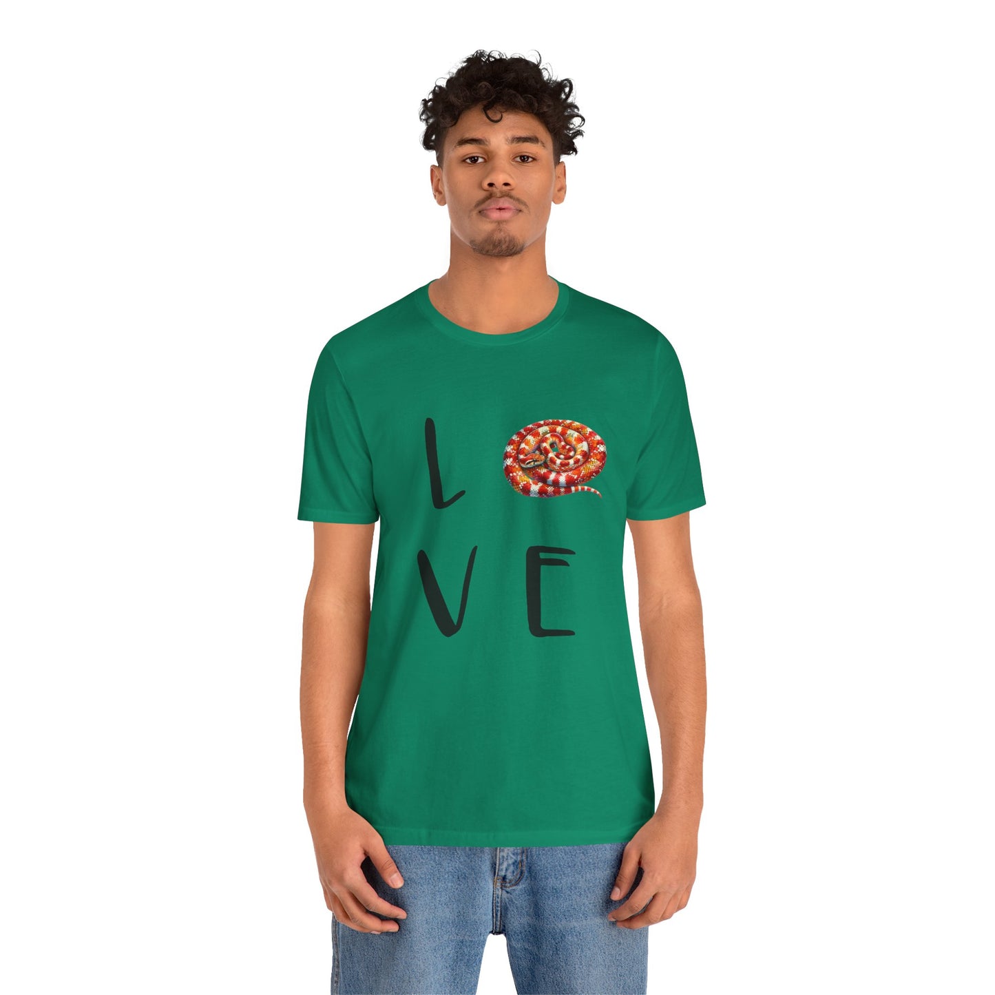 Corn Snake Love Unisex Jersey Tee - Casual Everyday Wear - Great for Reptile Lovers