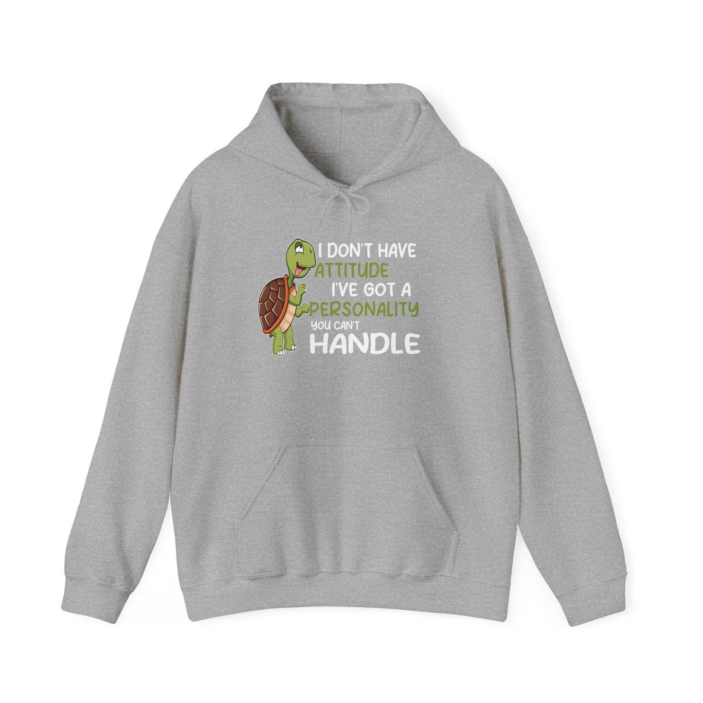 "A Personality You Can't Handle" Cozy Unisex Hooded Sweatshirt with Bold Print - Great for Reptile Lovers